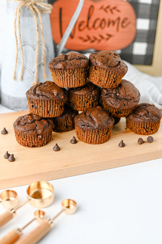 Pumpkin Chocolate Muffins Set #4