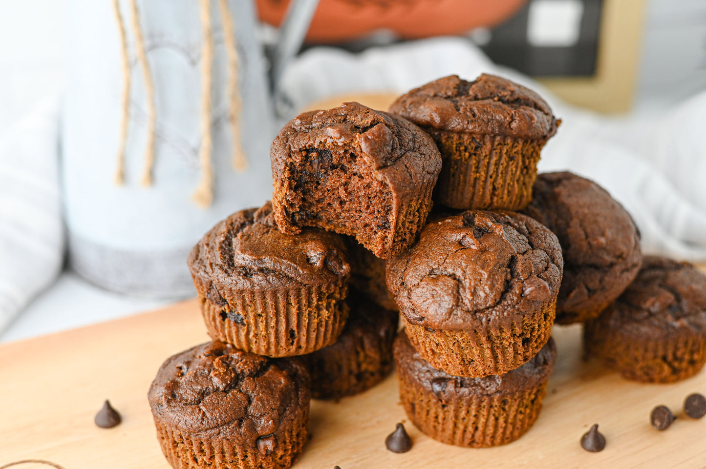 Pumpkin Chocolate Muffins Set #4