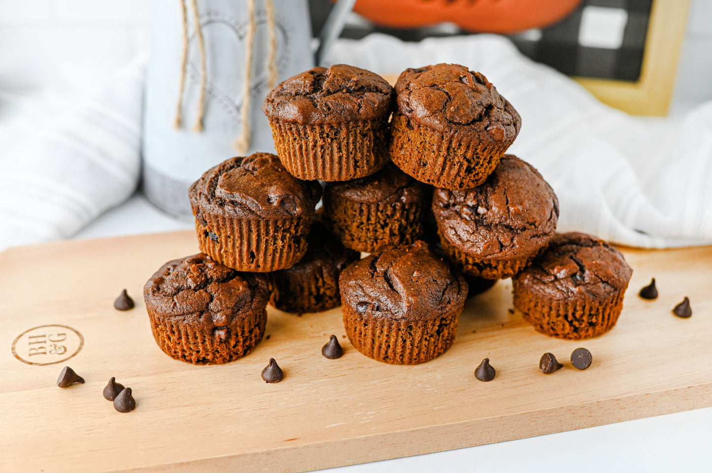 Pumpkin Chocolate Muffins Set #4