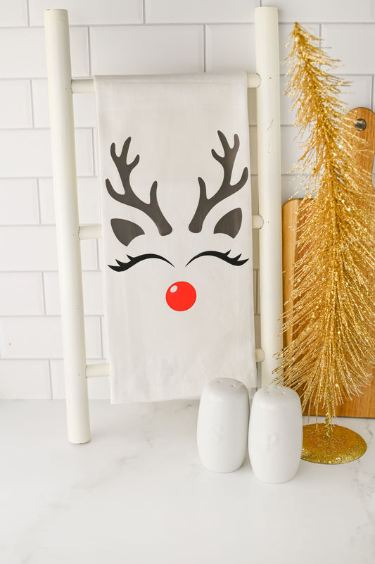 Reindeer Dish Towel SVG/Craft Set #4