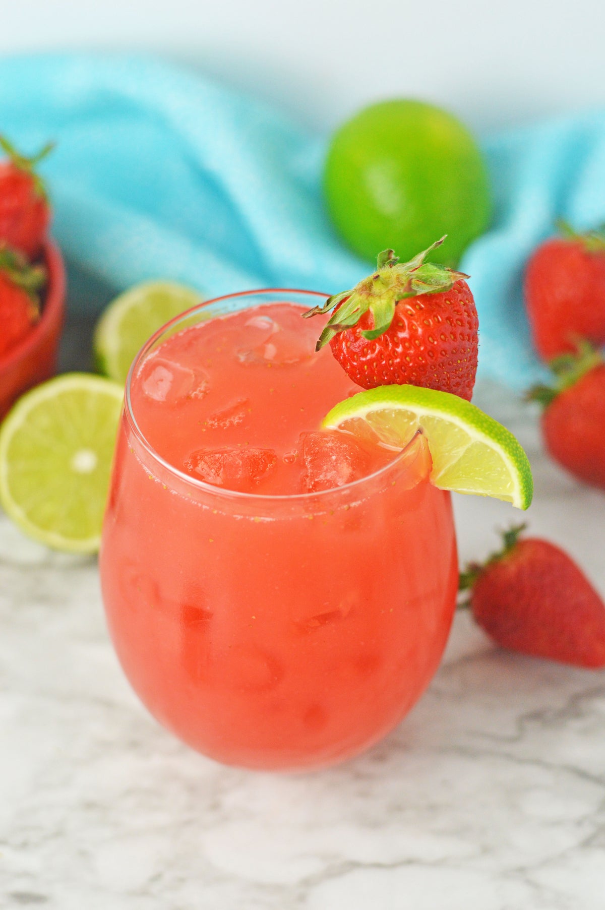 Strawberry Lime Agua Fresca