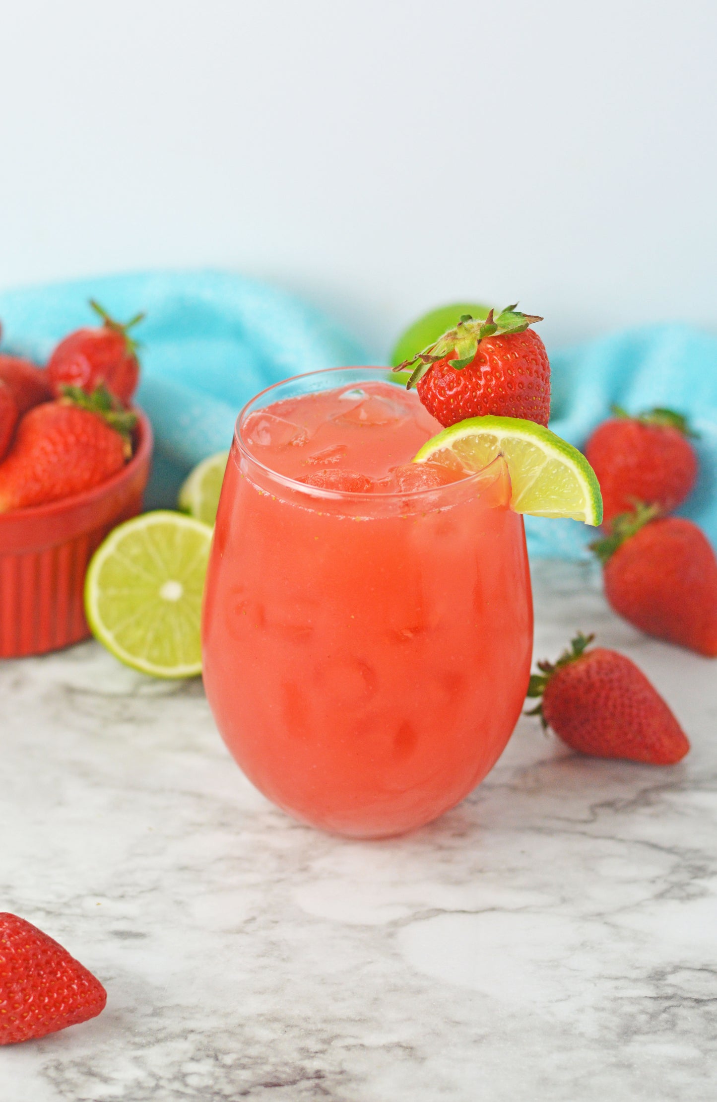 Strawberry Lime Agua Fresca