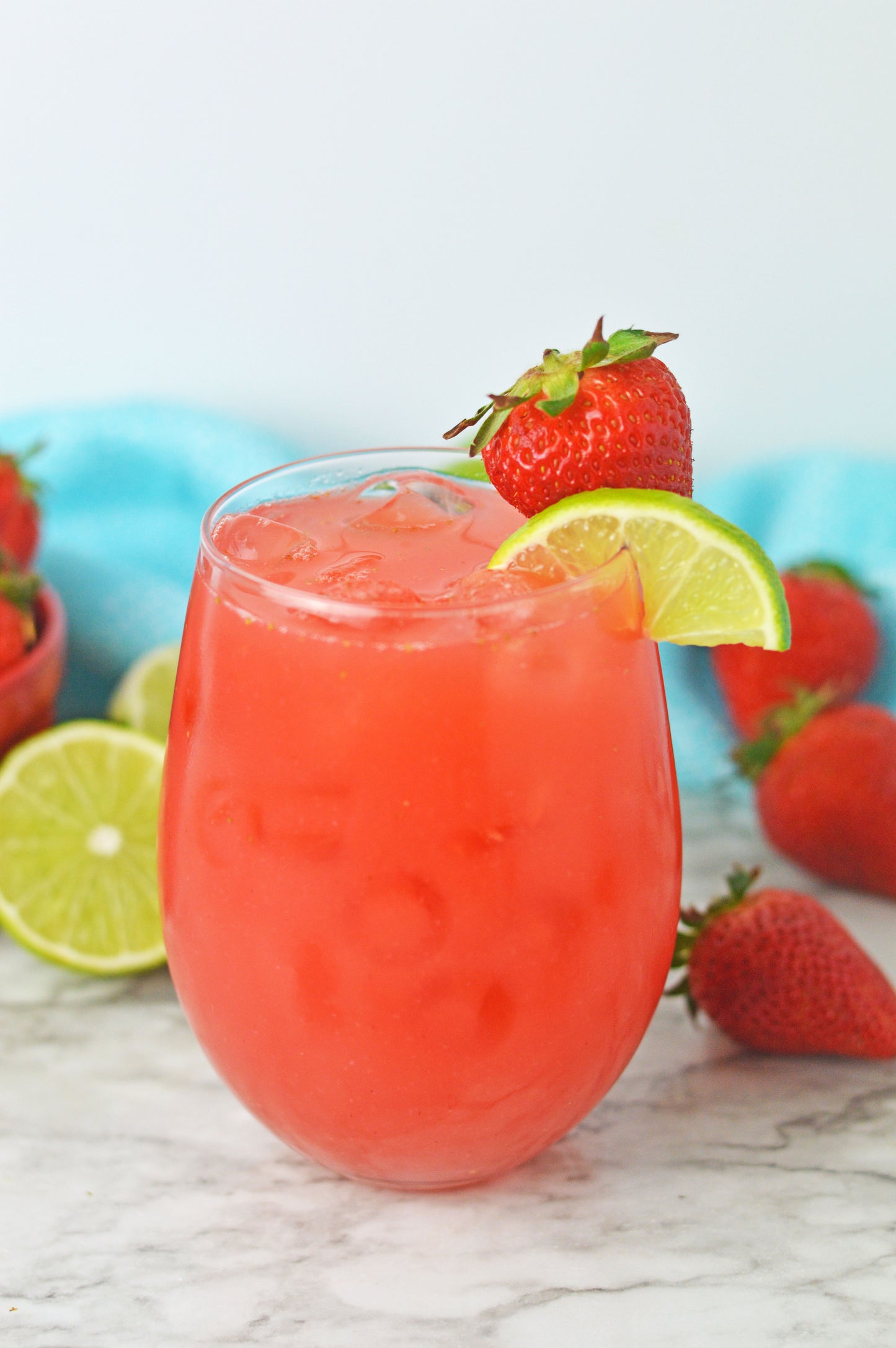 Strawberry Lime Agua Fresca