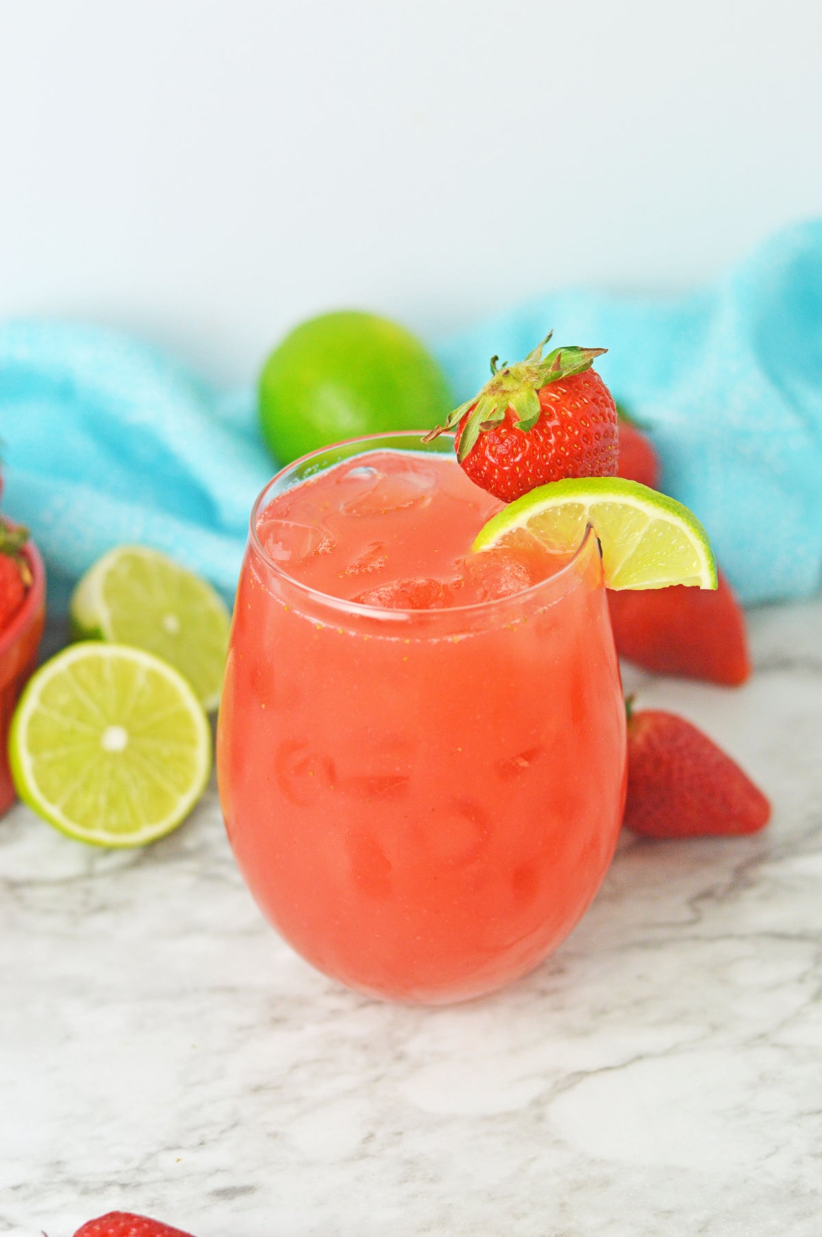 Strawberry Lime Agua Fresca