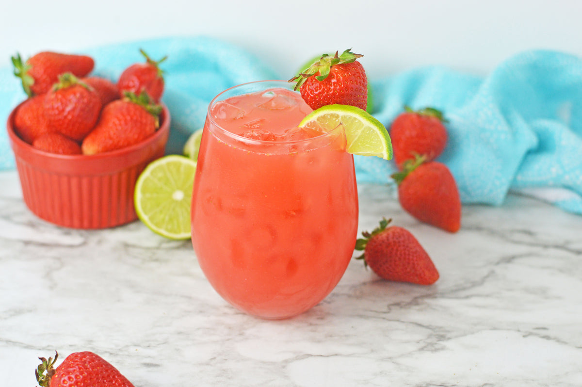 Strawberry Lime Agua Fresca