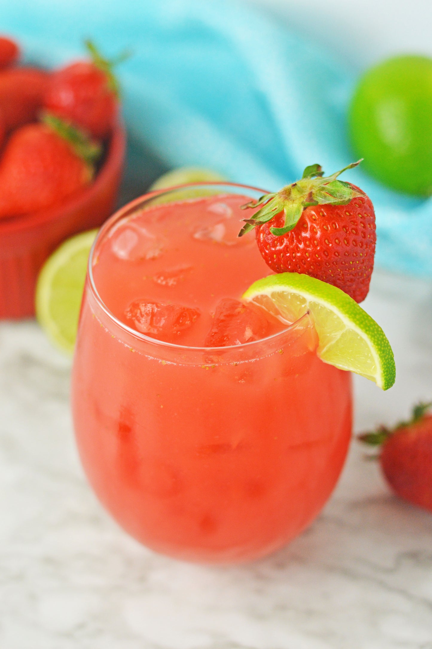 Strawberry Lime Agua Fresca