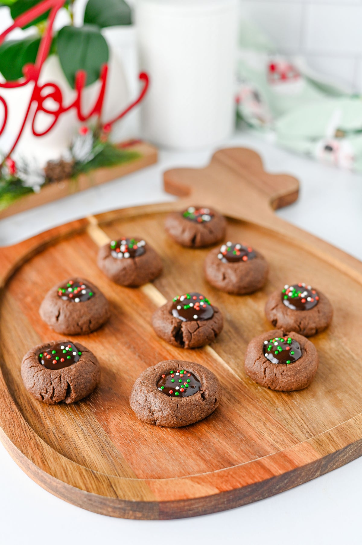 Chocolate Thumbprint Cookies Set #4