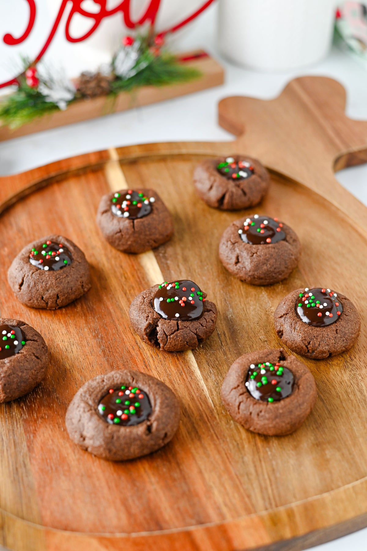 Chocolate Thumbprint Cookies Set #4