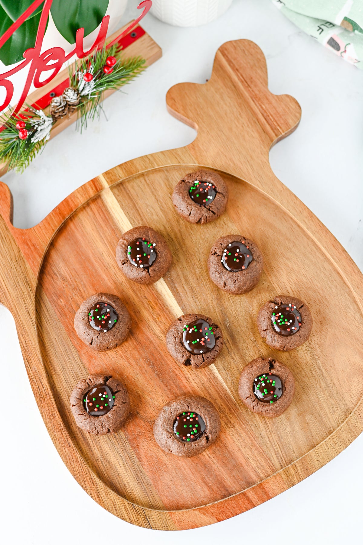 Chocolate Thumbprint Cookies Set #4