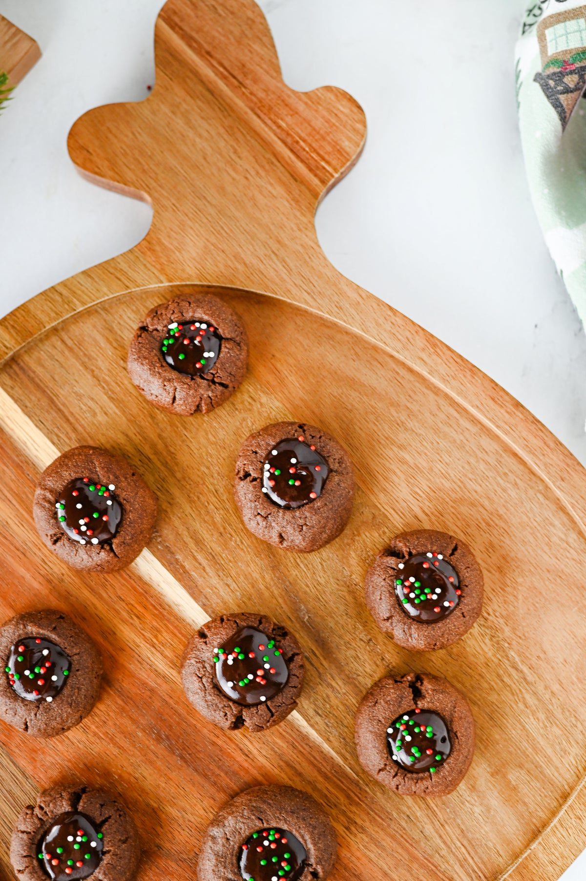 Chocolate Thumbprint Cookies Set #4