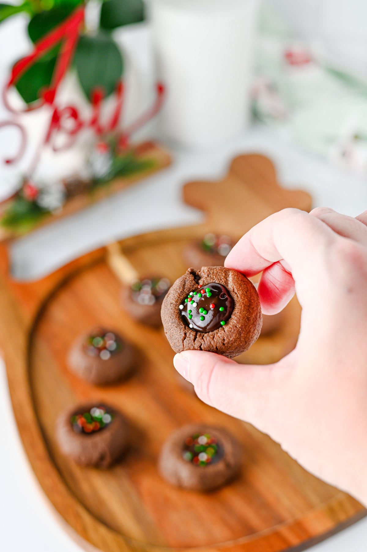 Chocolate Thumbprint Cookies Set #4