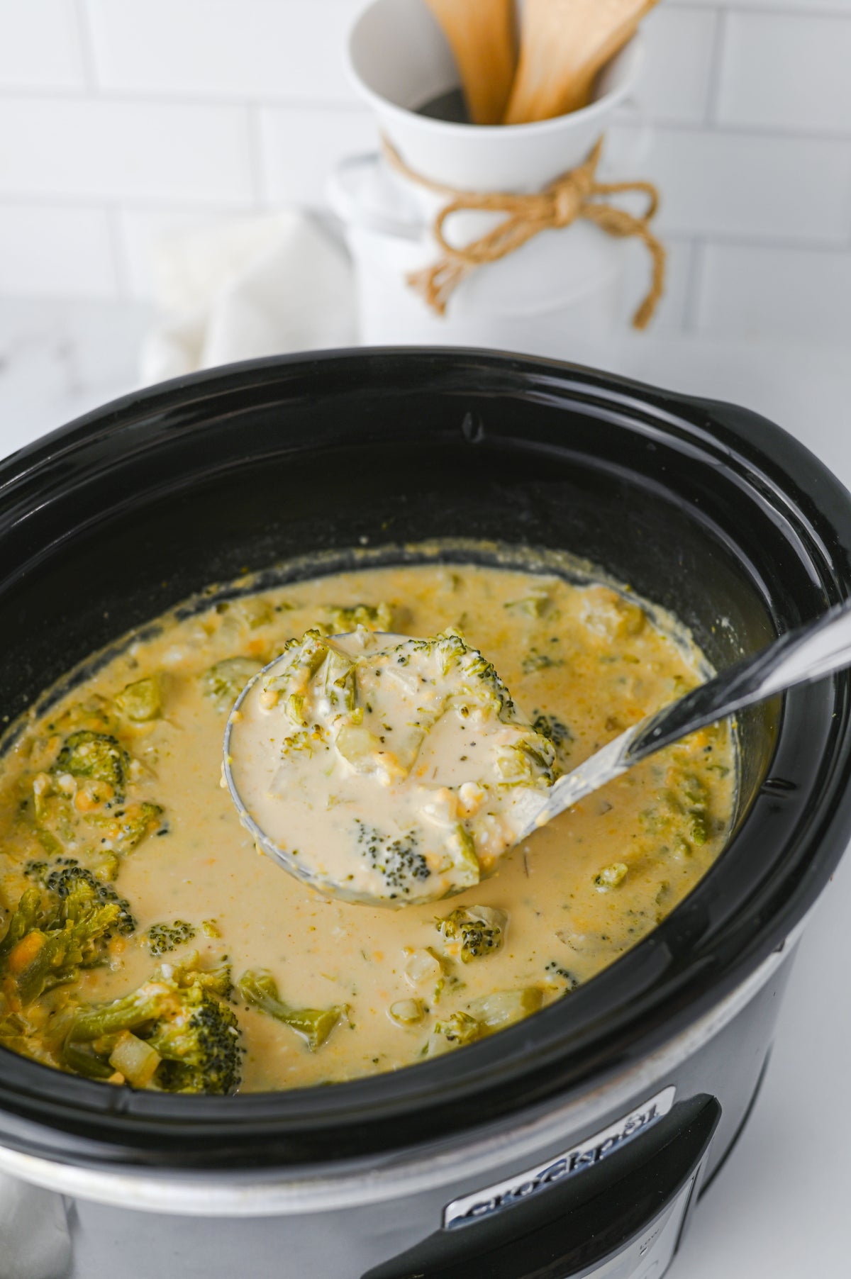Crock Pot Broccoli Cheddar Soup Set #5