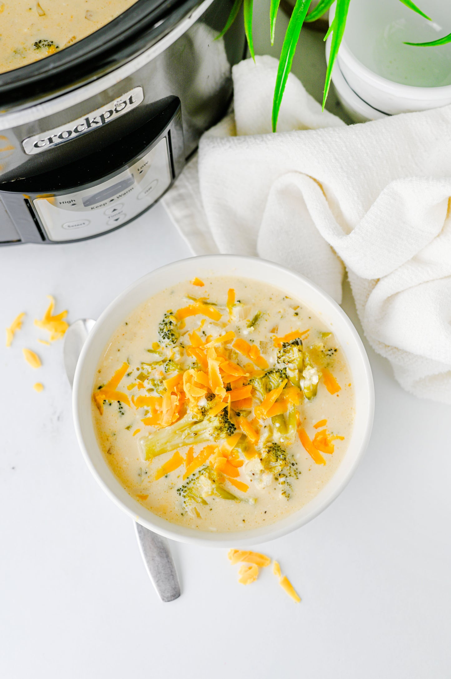 Crock Pot Broccoli Cheddar Soup Set #5