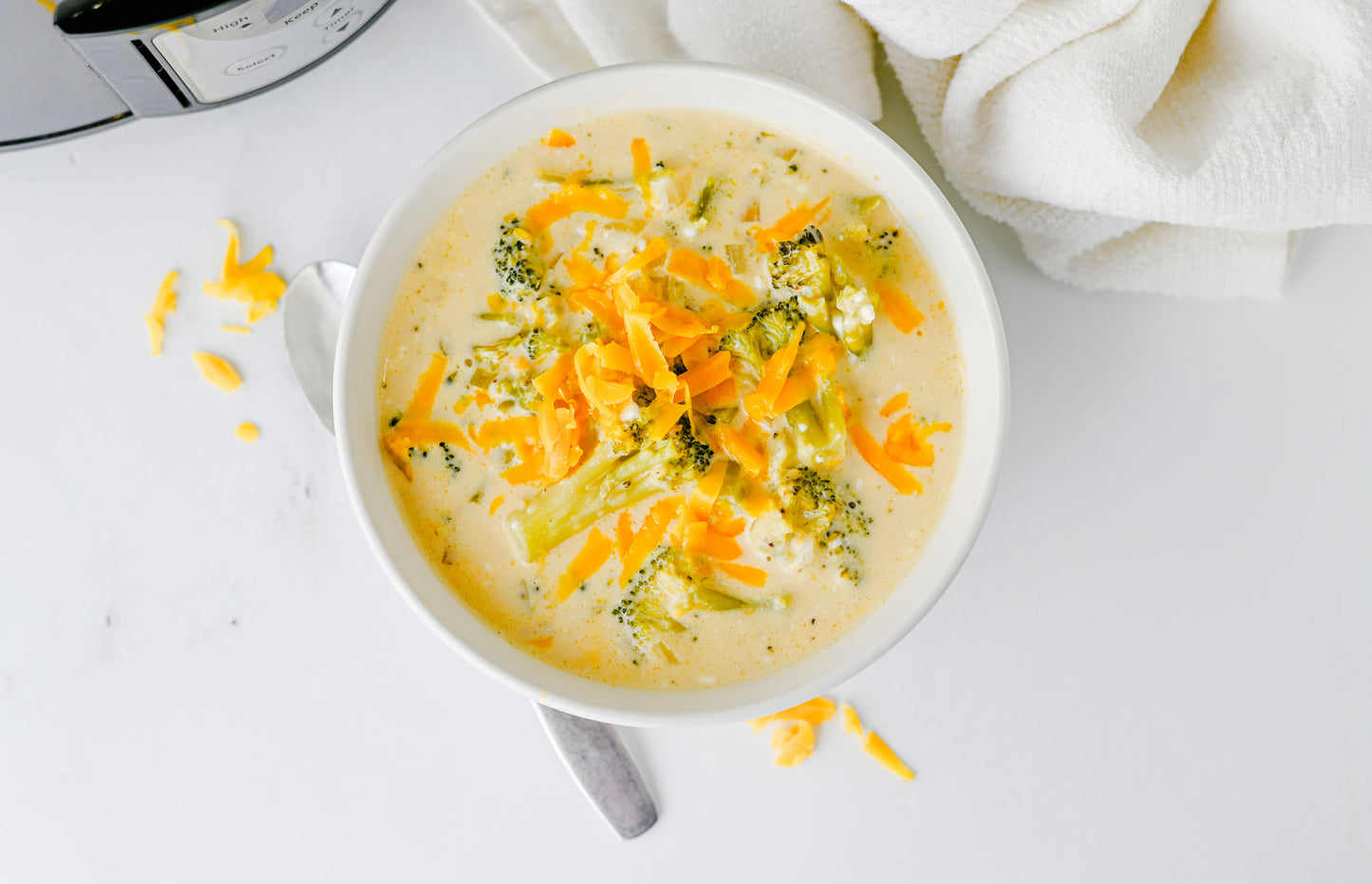 Crock Pot Broccoli Cheddar Soup Set #5