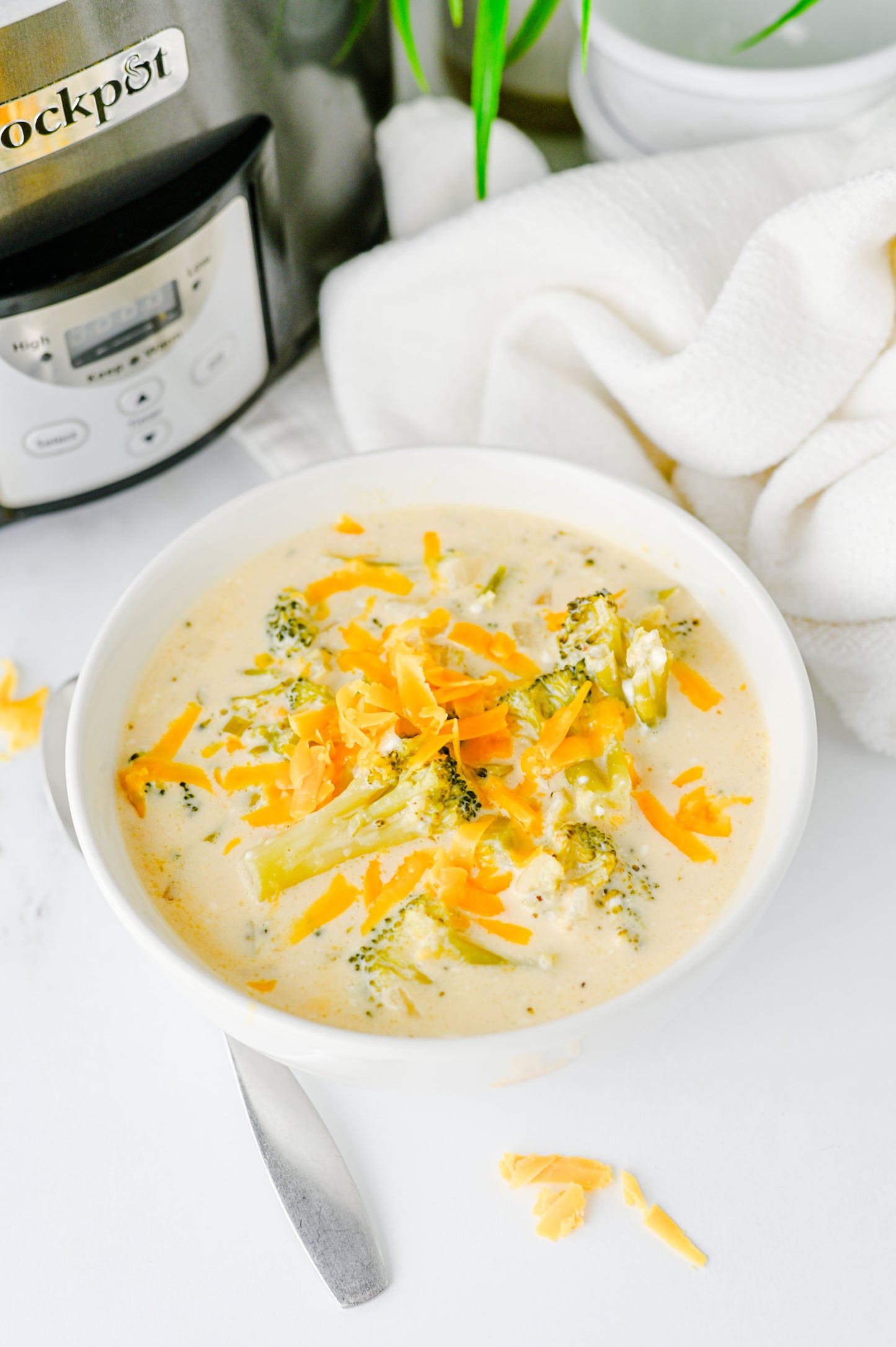 Crock Pot Broccoli Cheddar Soup Set #5