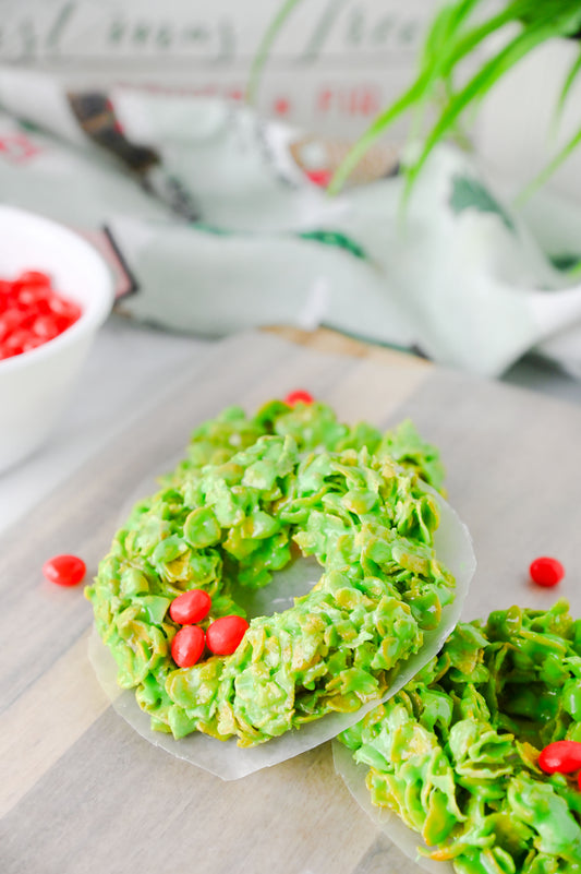 Cornflake Christmas Wreaths Set #5