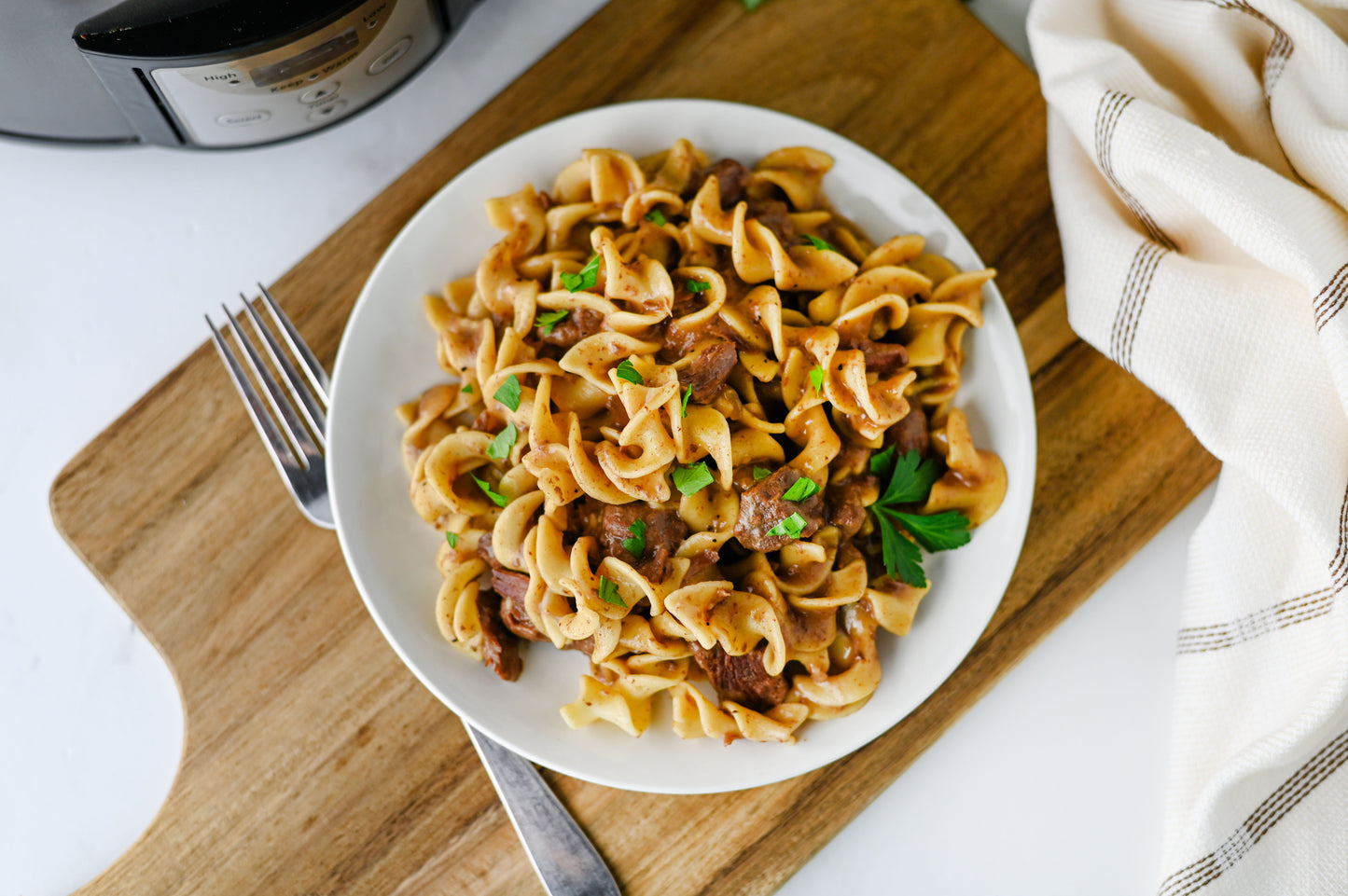 Crock Pot Beef and Noodles Set #5