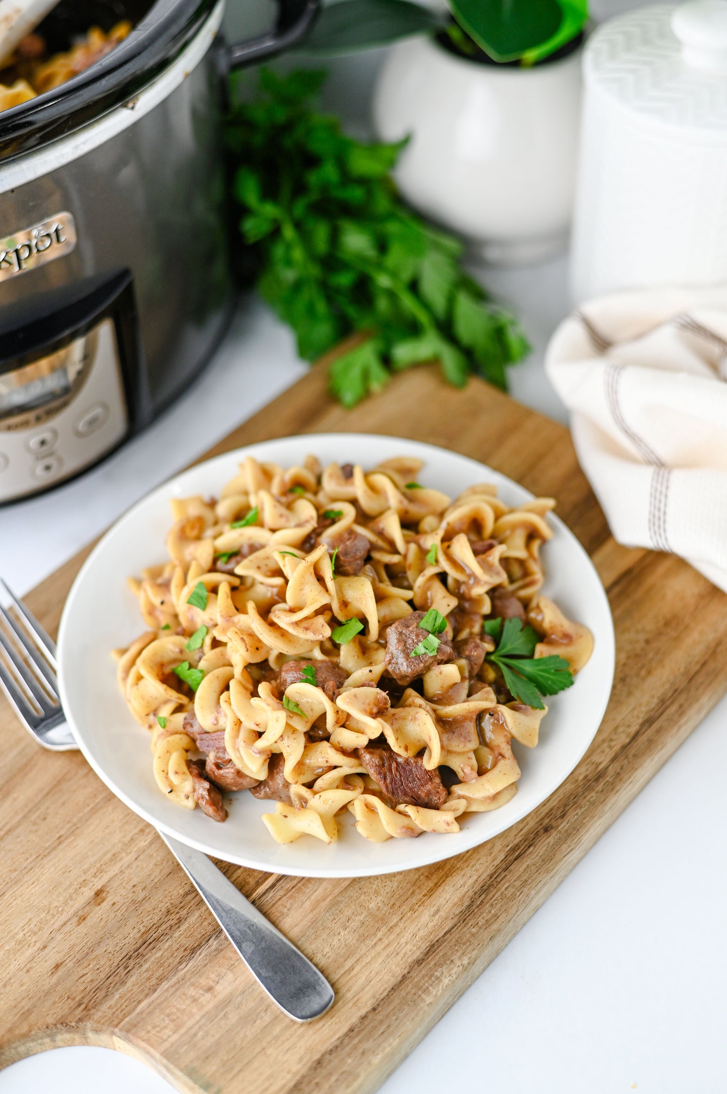 Crock Pot Beef and Noodles Set #5