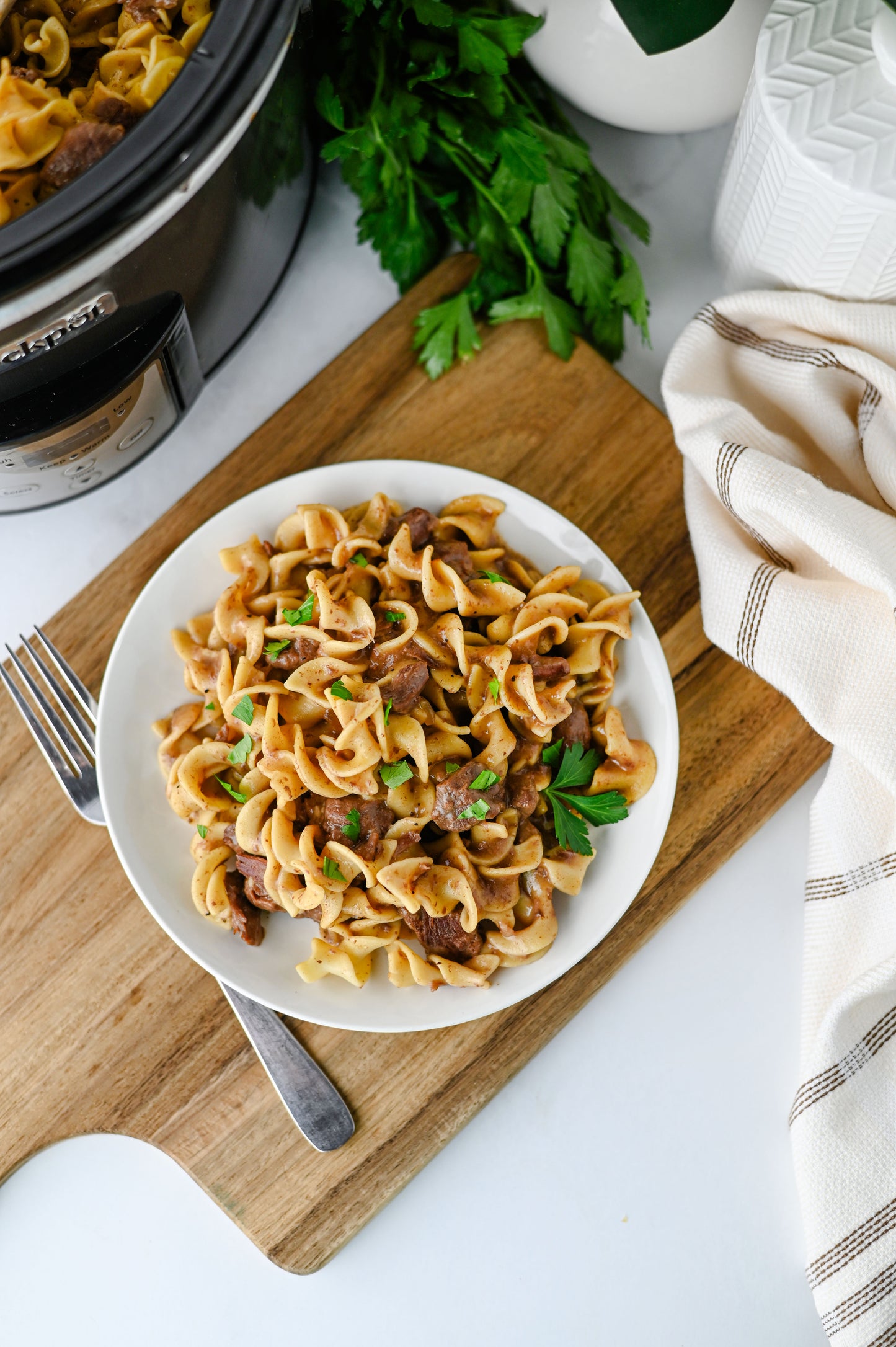 Crock Pot Beef and Noodles Set #5