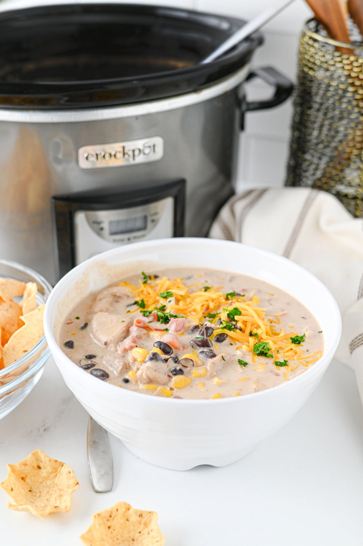Crock Pot Cream Cheese Chicken Chili Set #5