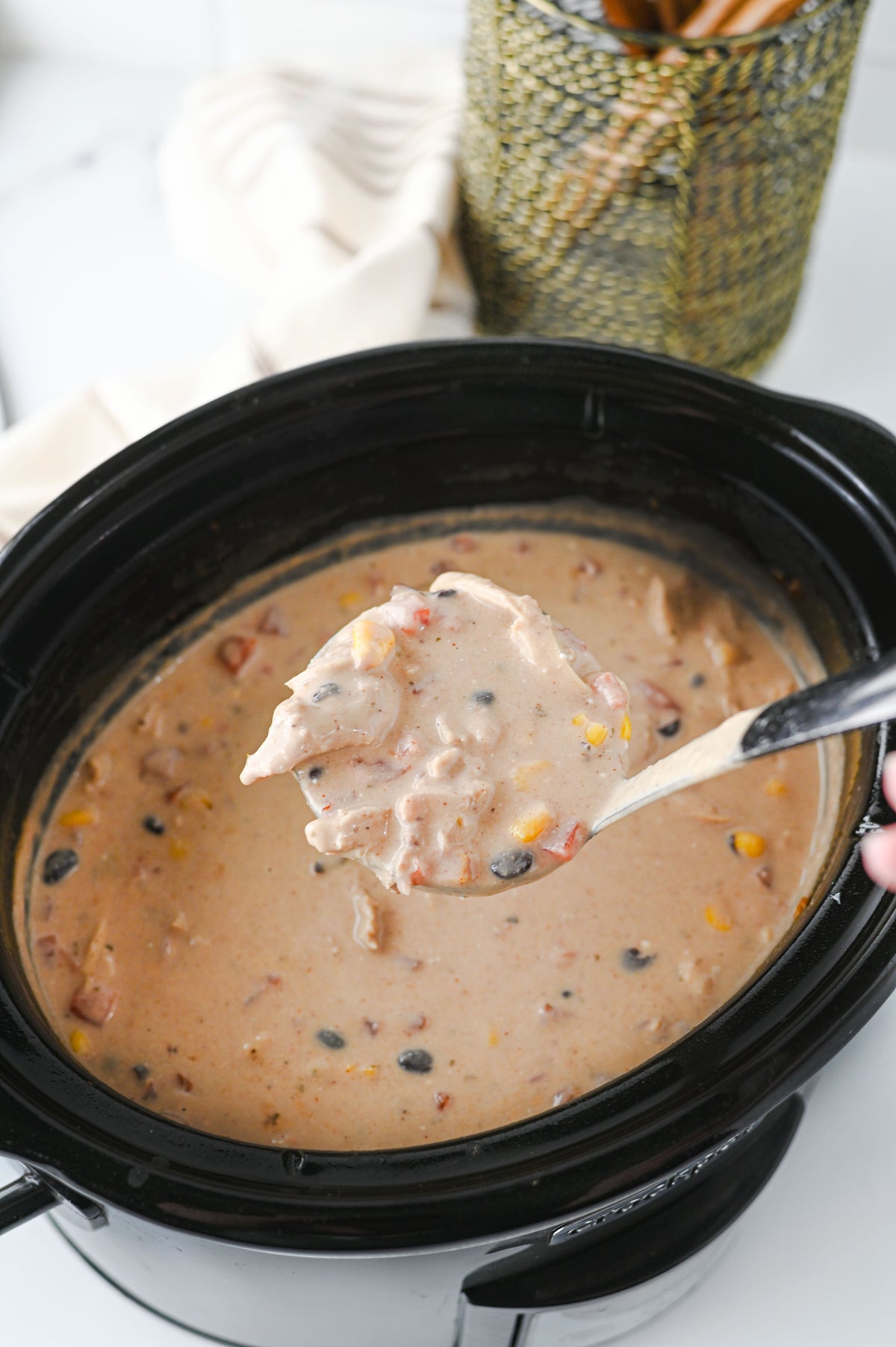 Crock Pot Cream Cheese Chicken Chili Set #5