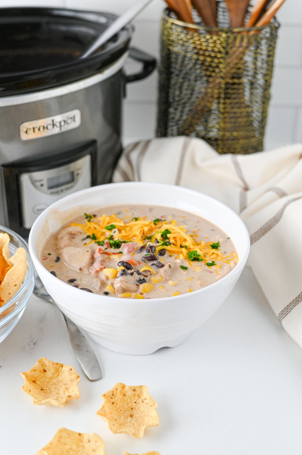Crock Pot Cream Cheese Chicken Chili Set #5