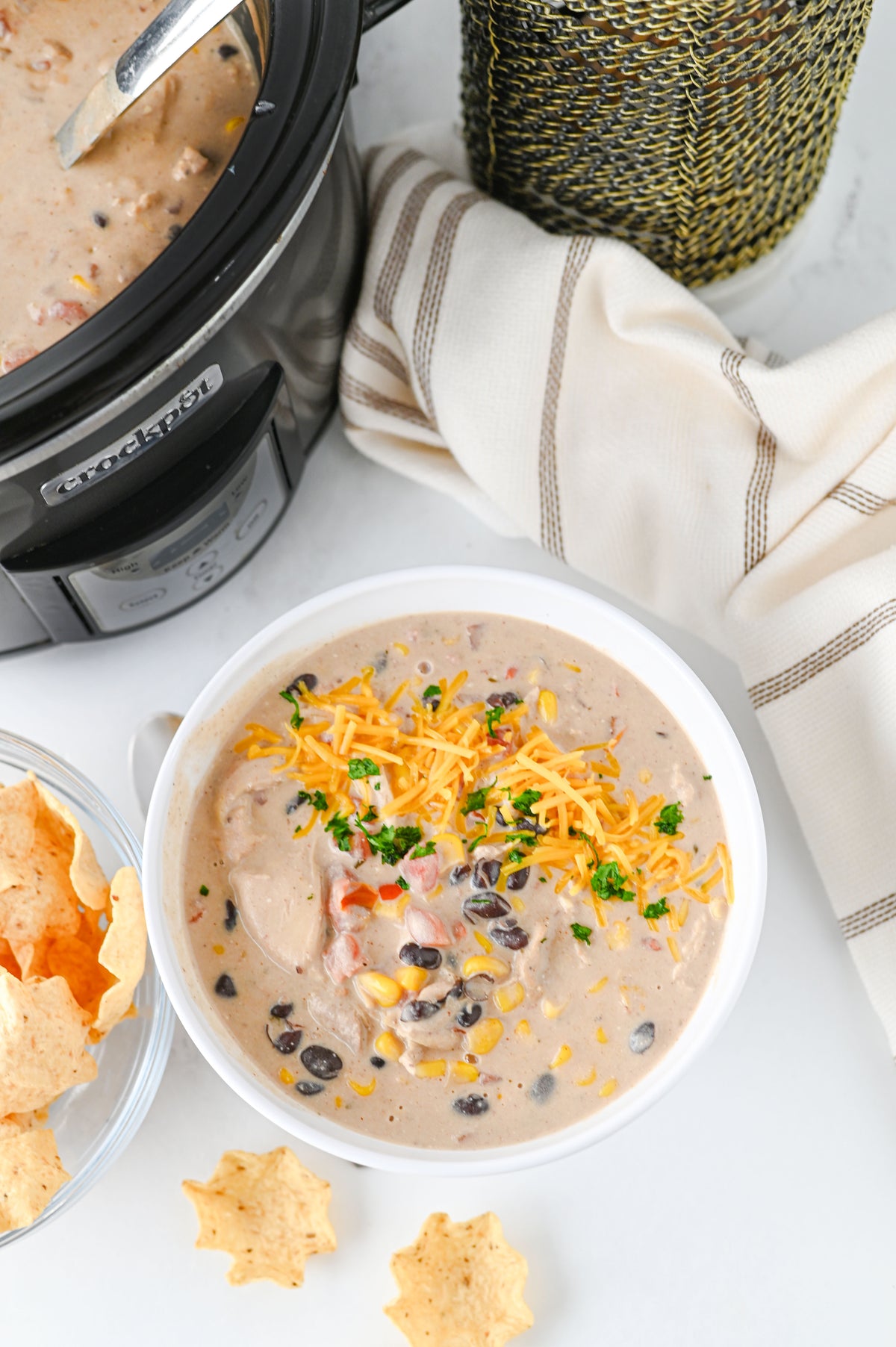 Crock Pot Cream Cheese Chicken Chili Set #5