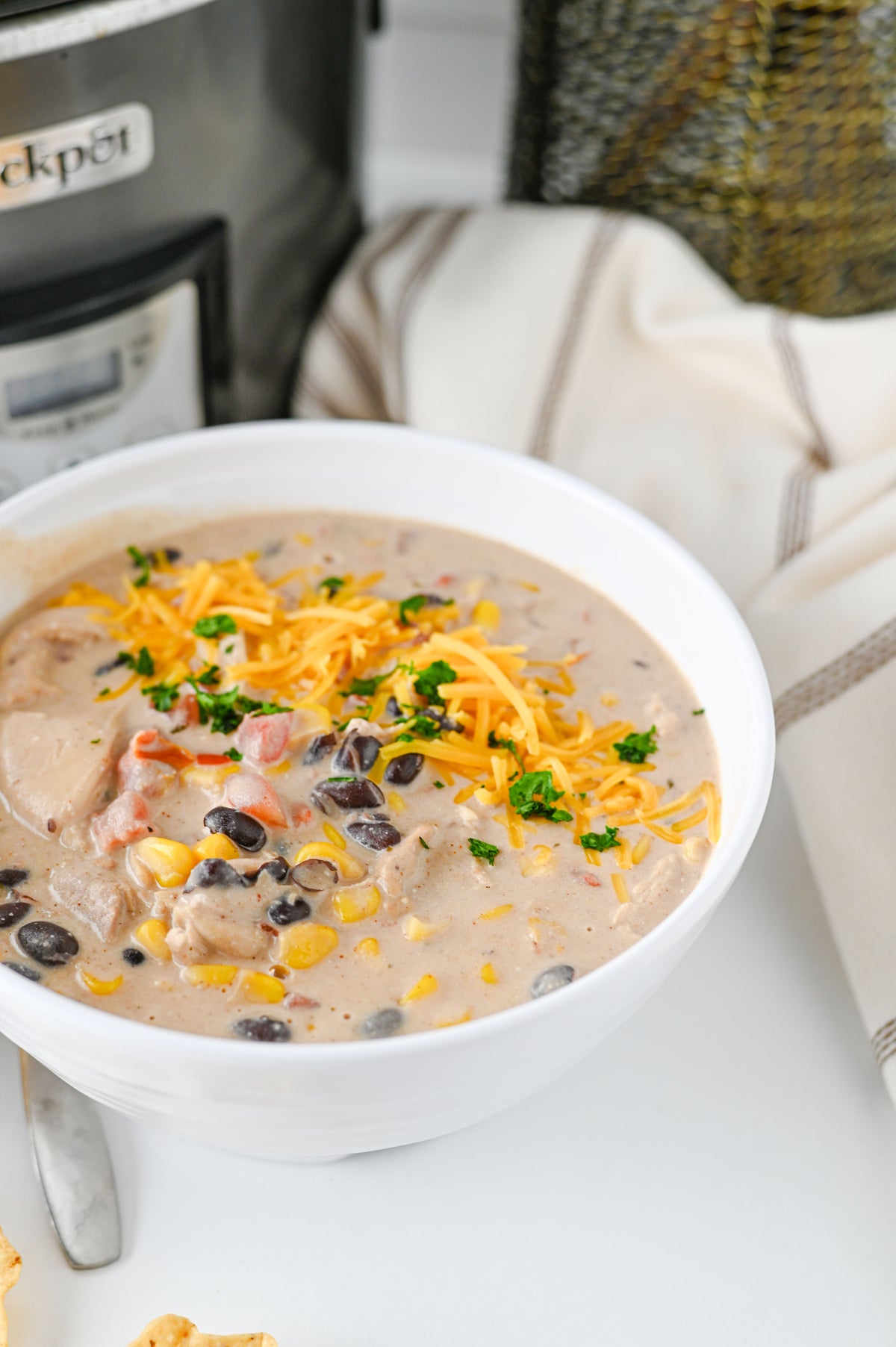 Crock Pot Cream Cheese Chicken Chili Set #5