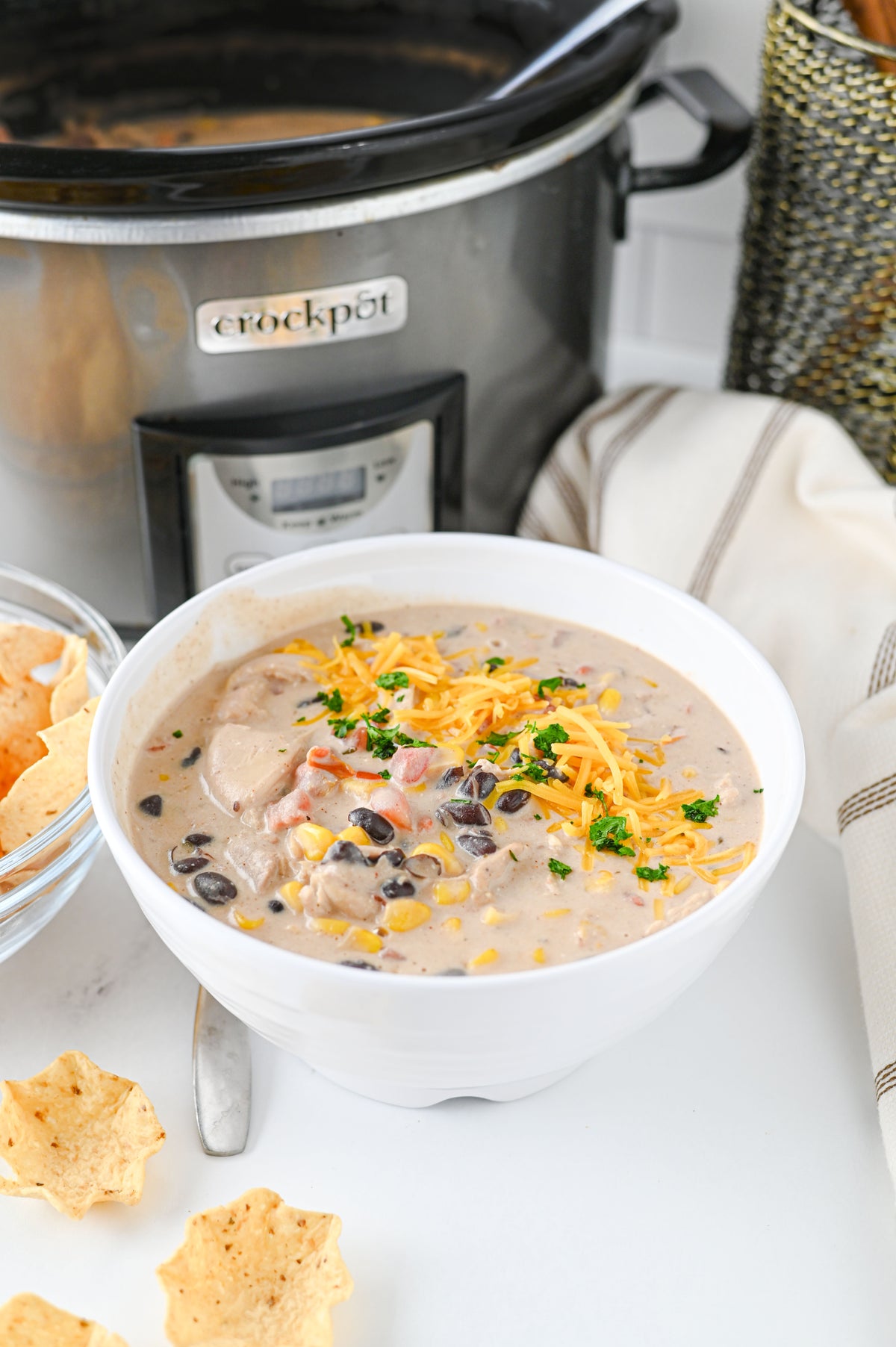 Crock Pot Cream Cheese Chicken Chili Set #5