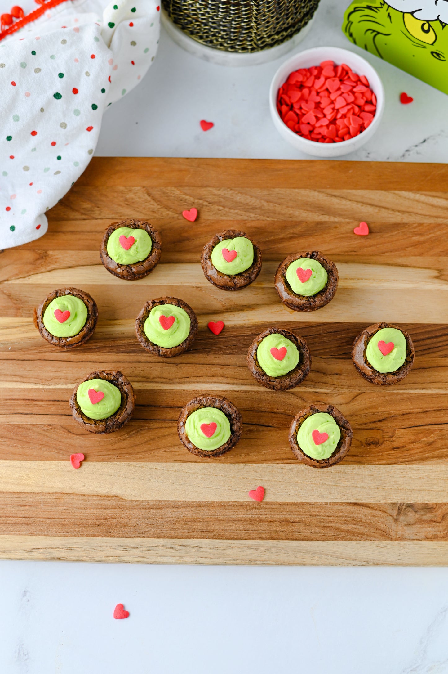 Grinch Brownie Bites Set #5