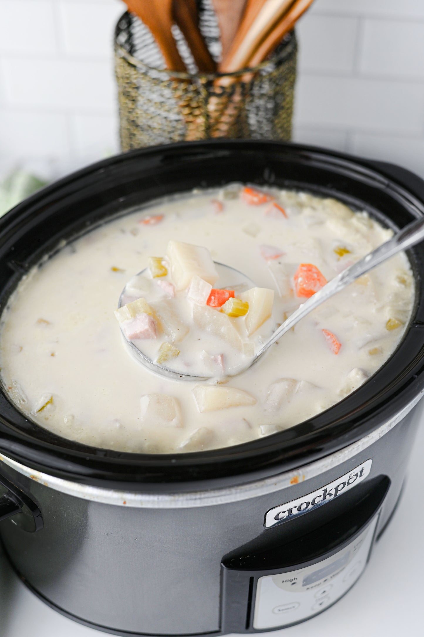 Slow Cooker Ham and Potato Soup Set #5