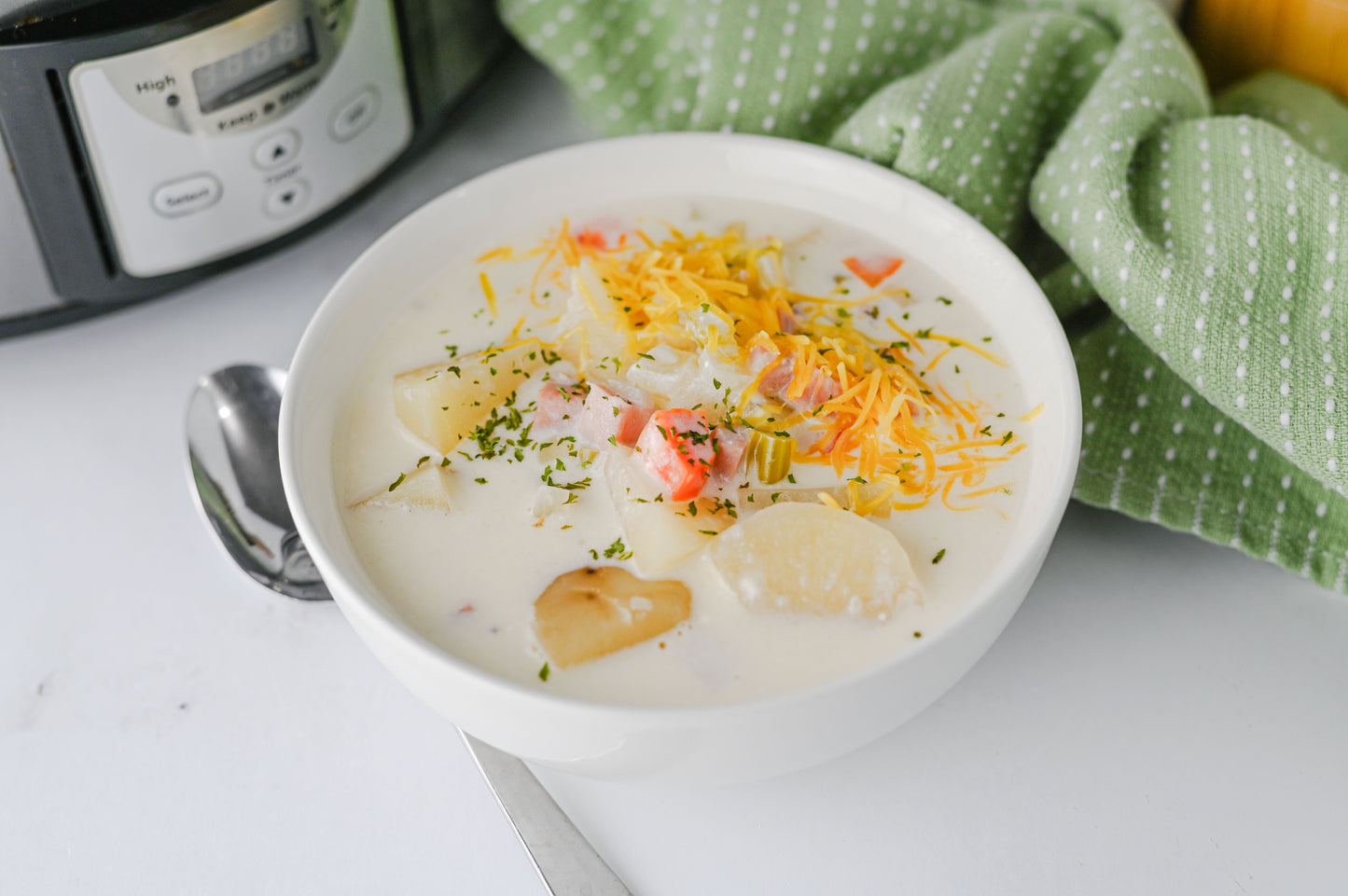 Slow Cooker Ham and Potato Soup Set #5