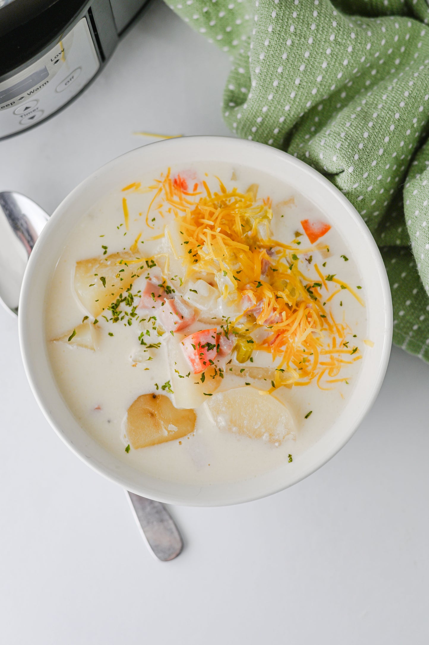 Slow Cooker Ham and Potato Soup Set #5