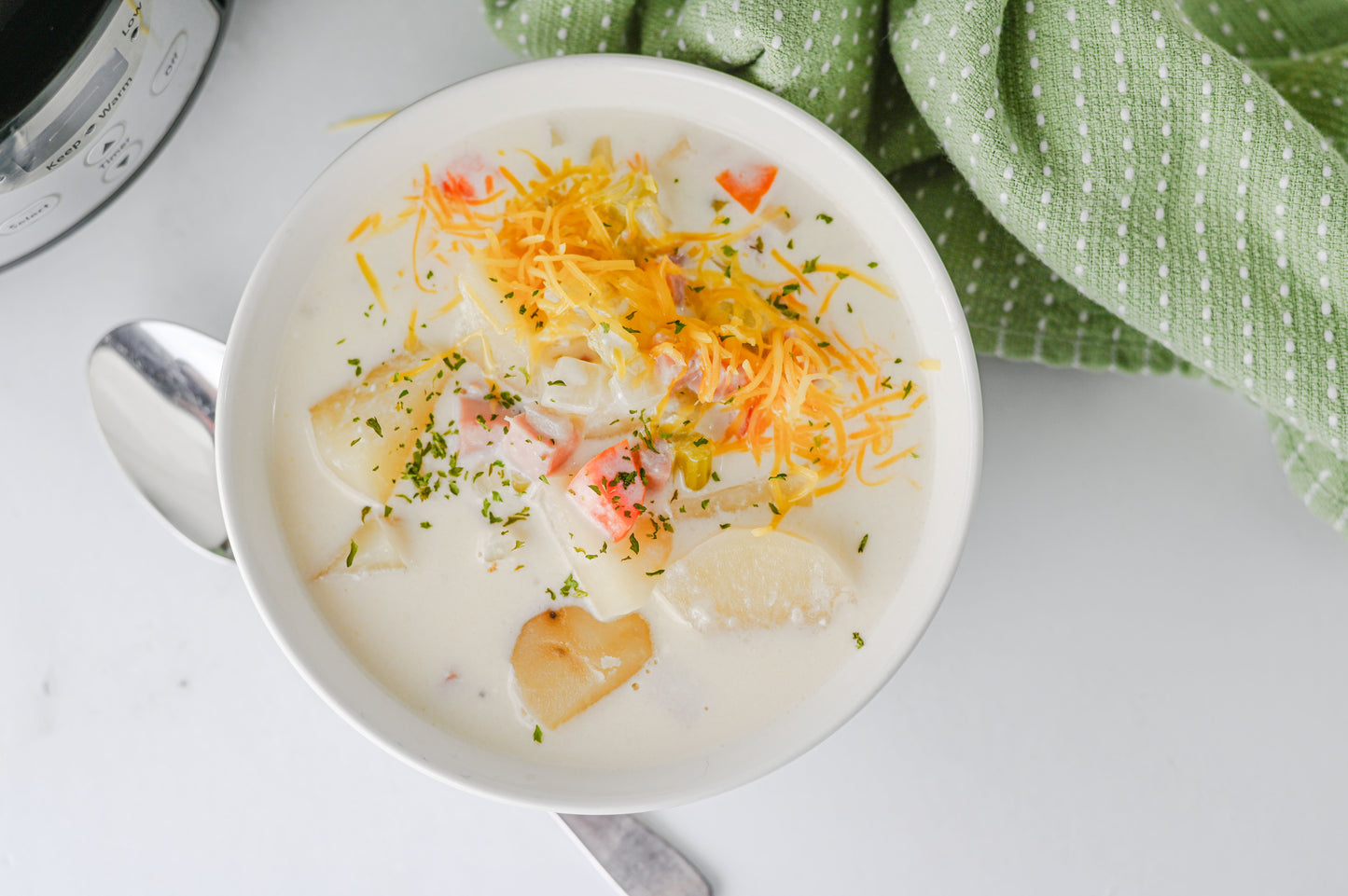 Slow Cooker Ham and Potato Soup Set #5