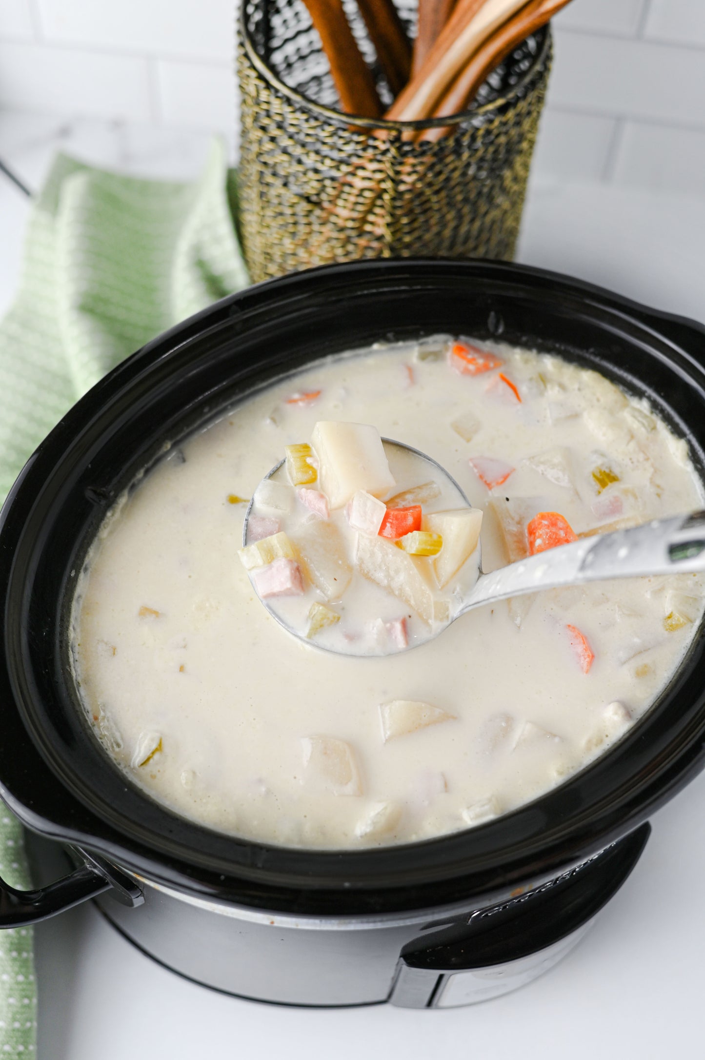 Slow Cooker Ham and Potato Soup Set #5