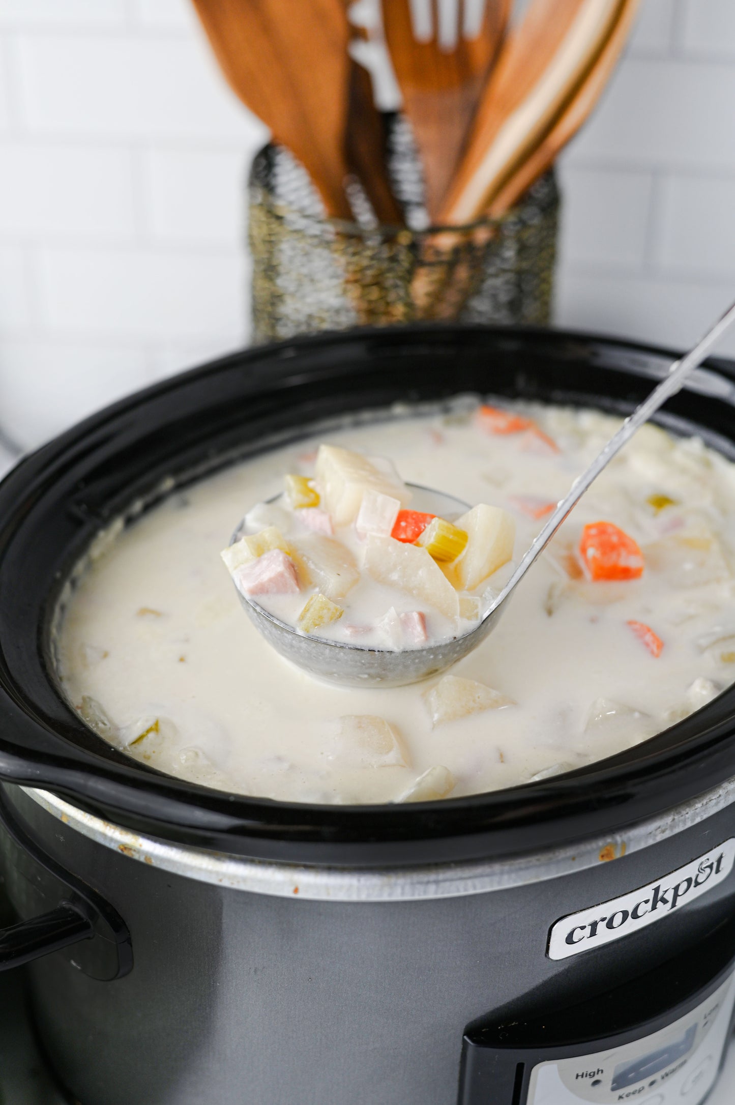 Slow Cooker Ham and Potato Soup Set #5