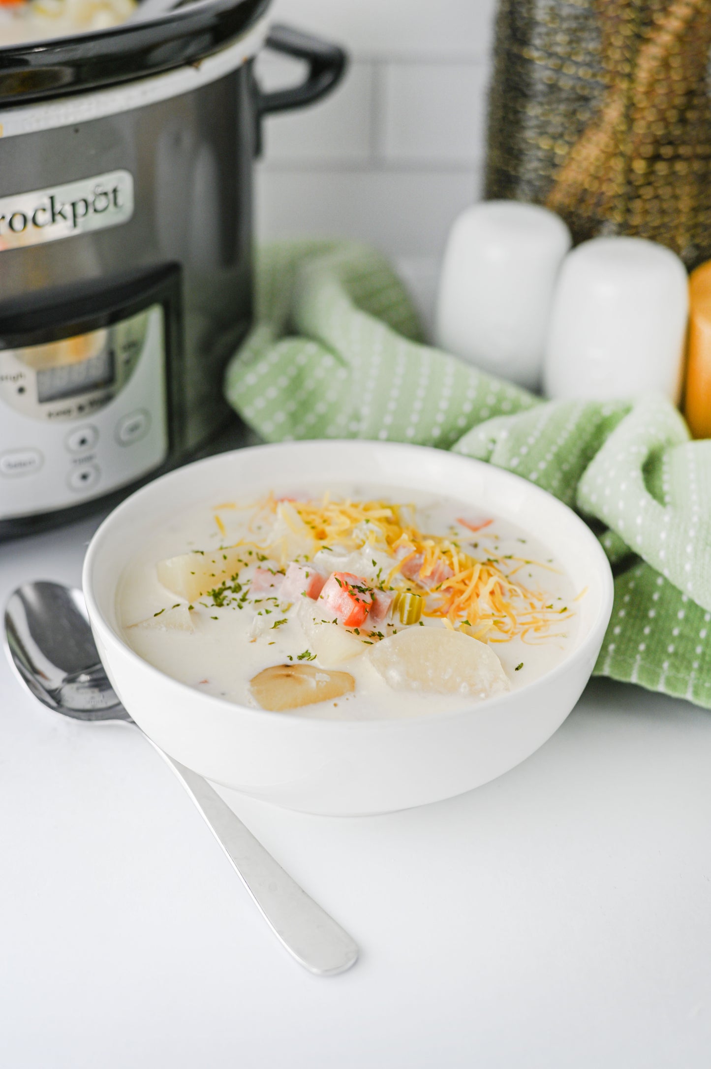 Slow Cooker Ham and Potato Soup Set #5