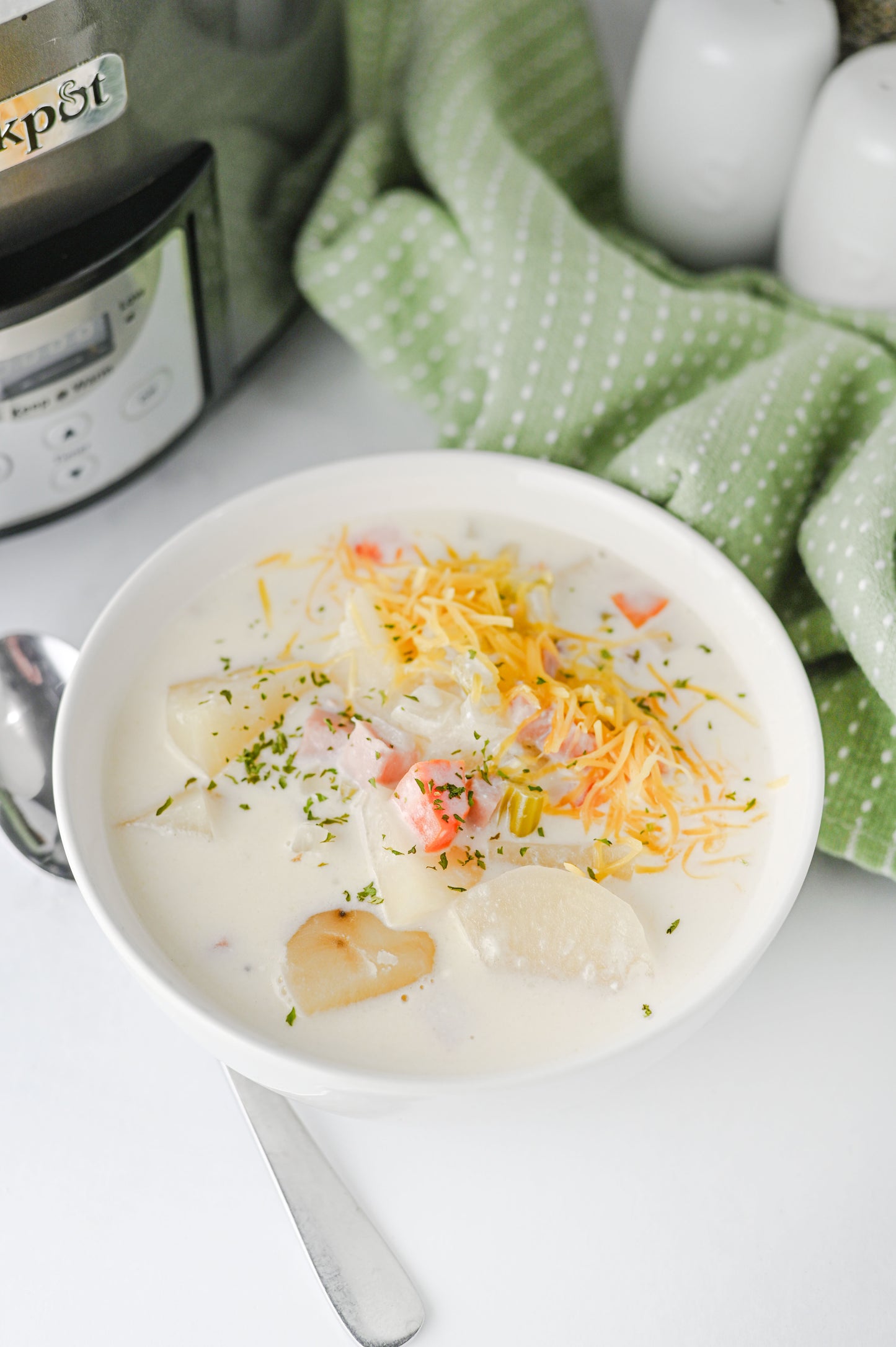 Slow Cooker Ham and Potato Soup Set #5