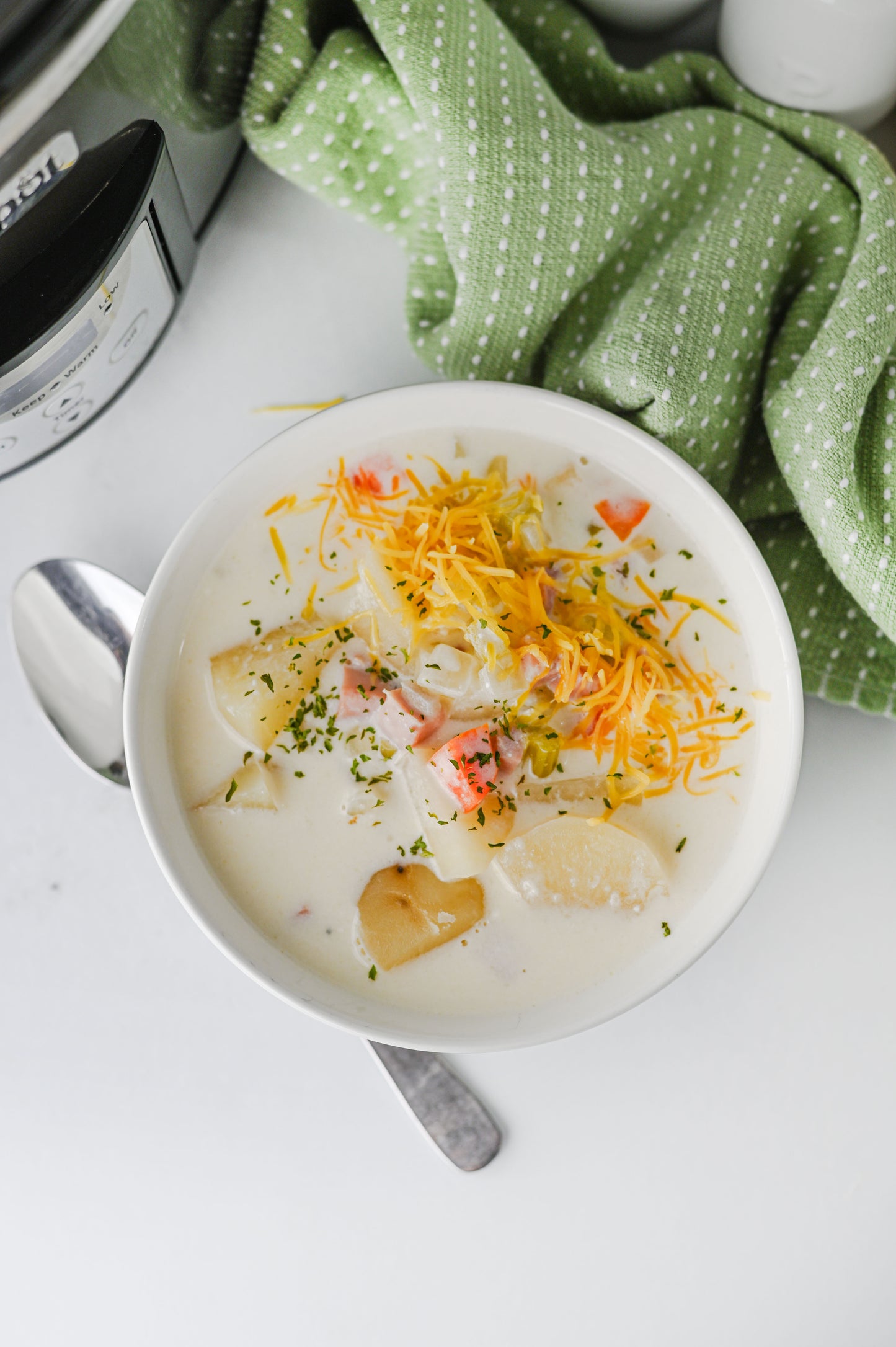Slow Cooker Ham and Potato Soup Set #5