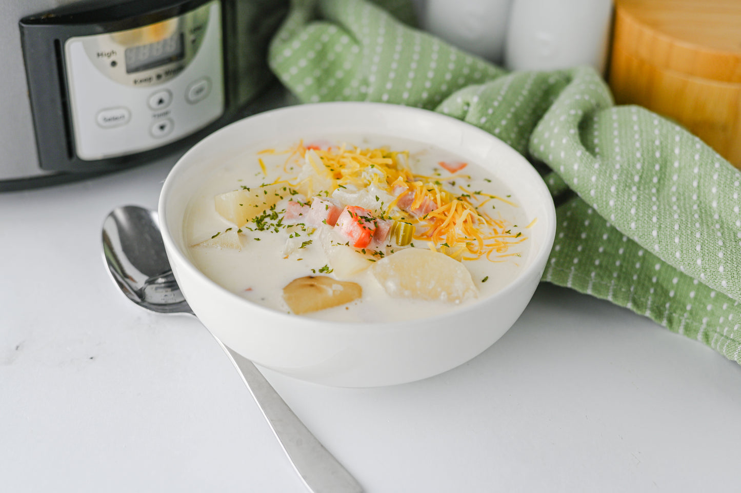 Slow Cooker Ham and Potato Soup Set #5