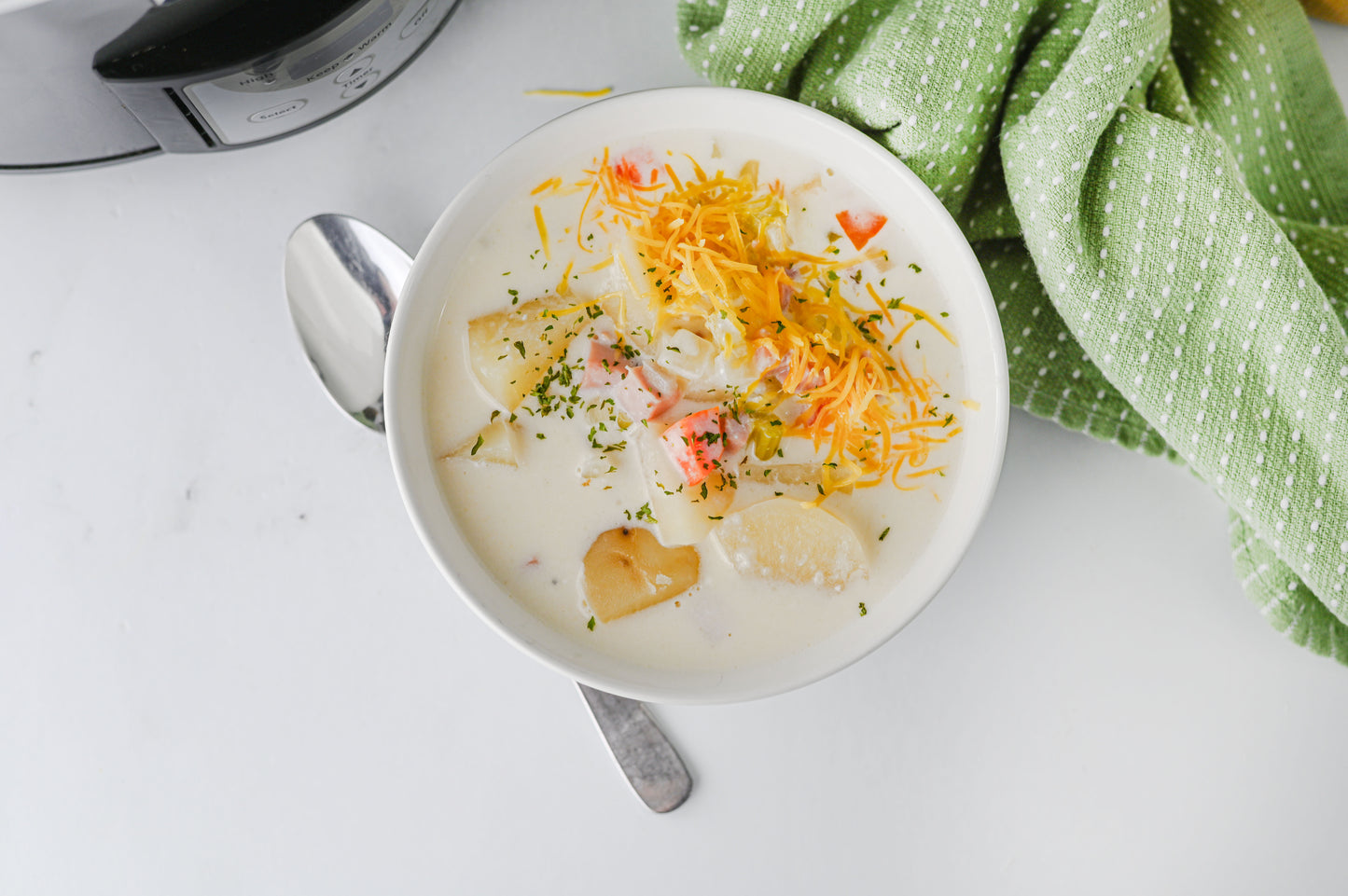 Slow Cooker Ham and Potato Soup Set #5