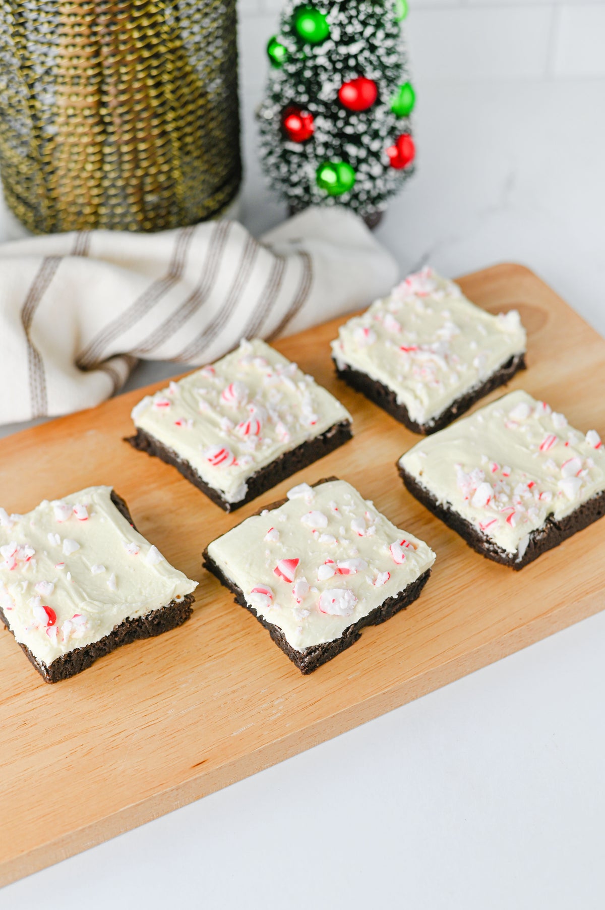 Peppermint Bark Brownies Set #5