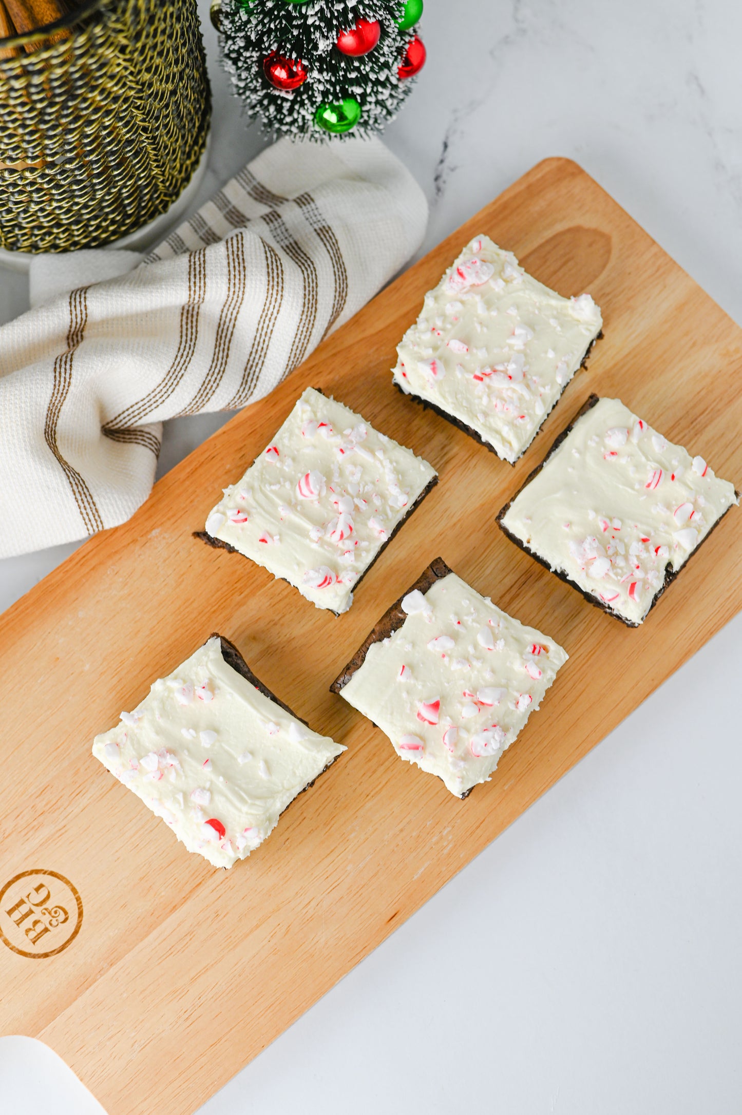 Peppermint Bark Brownies Set #5