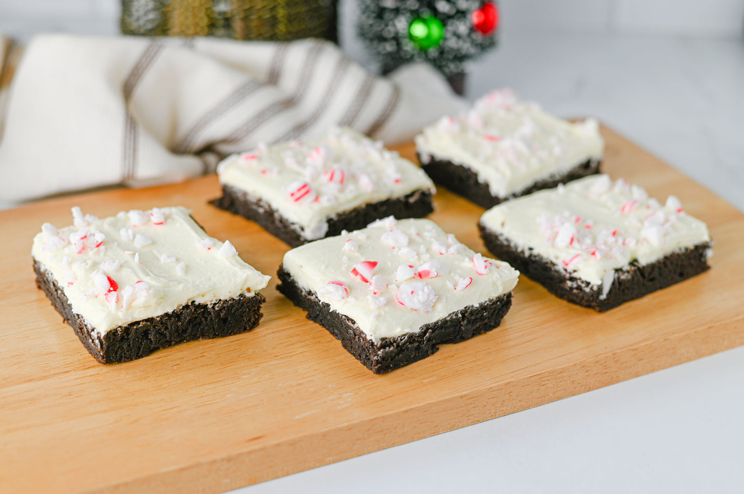 Peppermint Bark Brownies Set #5