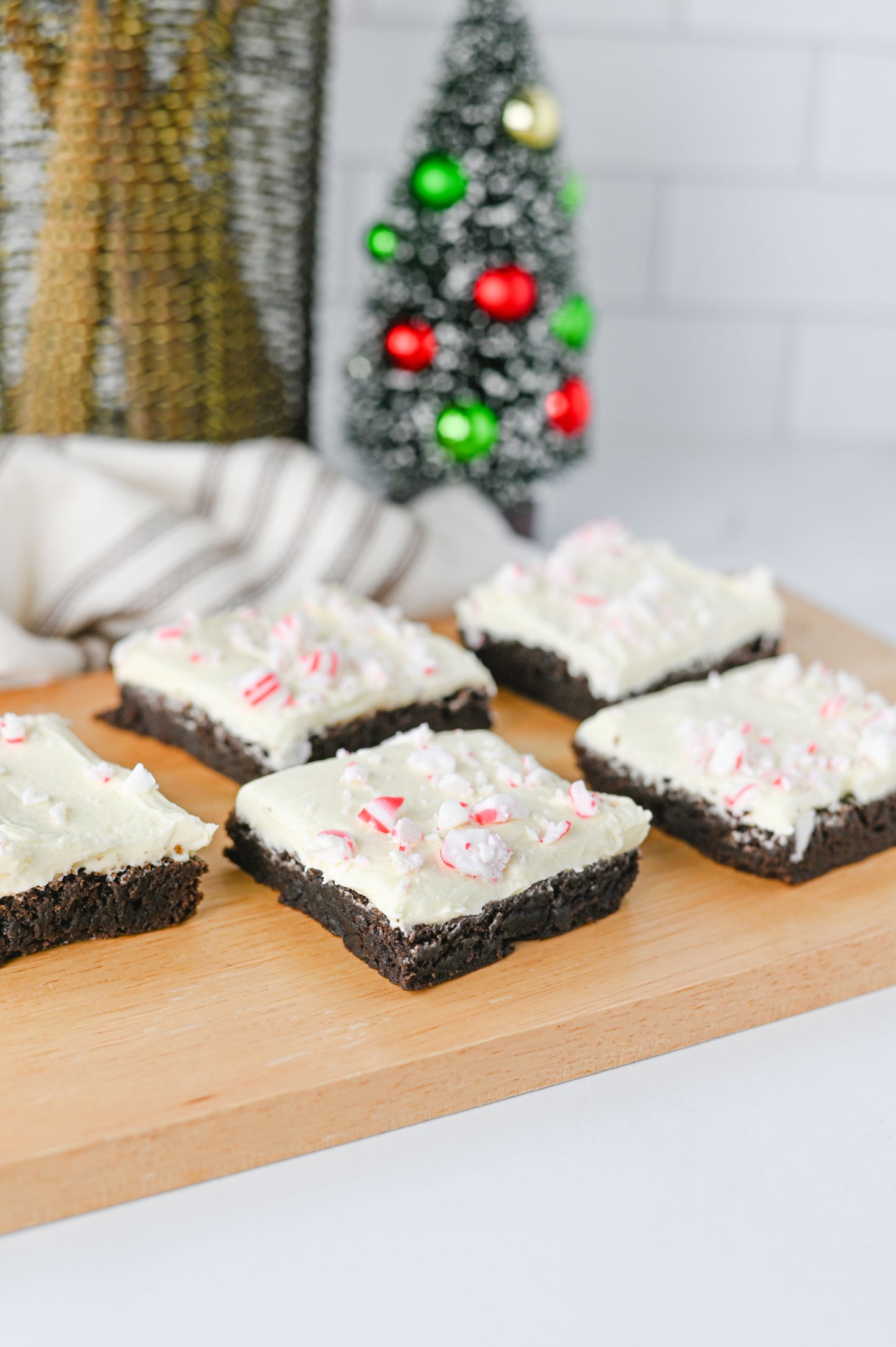 Peppermint Bark Brownies Set #5