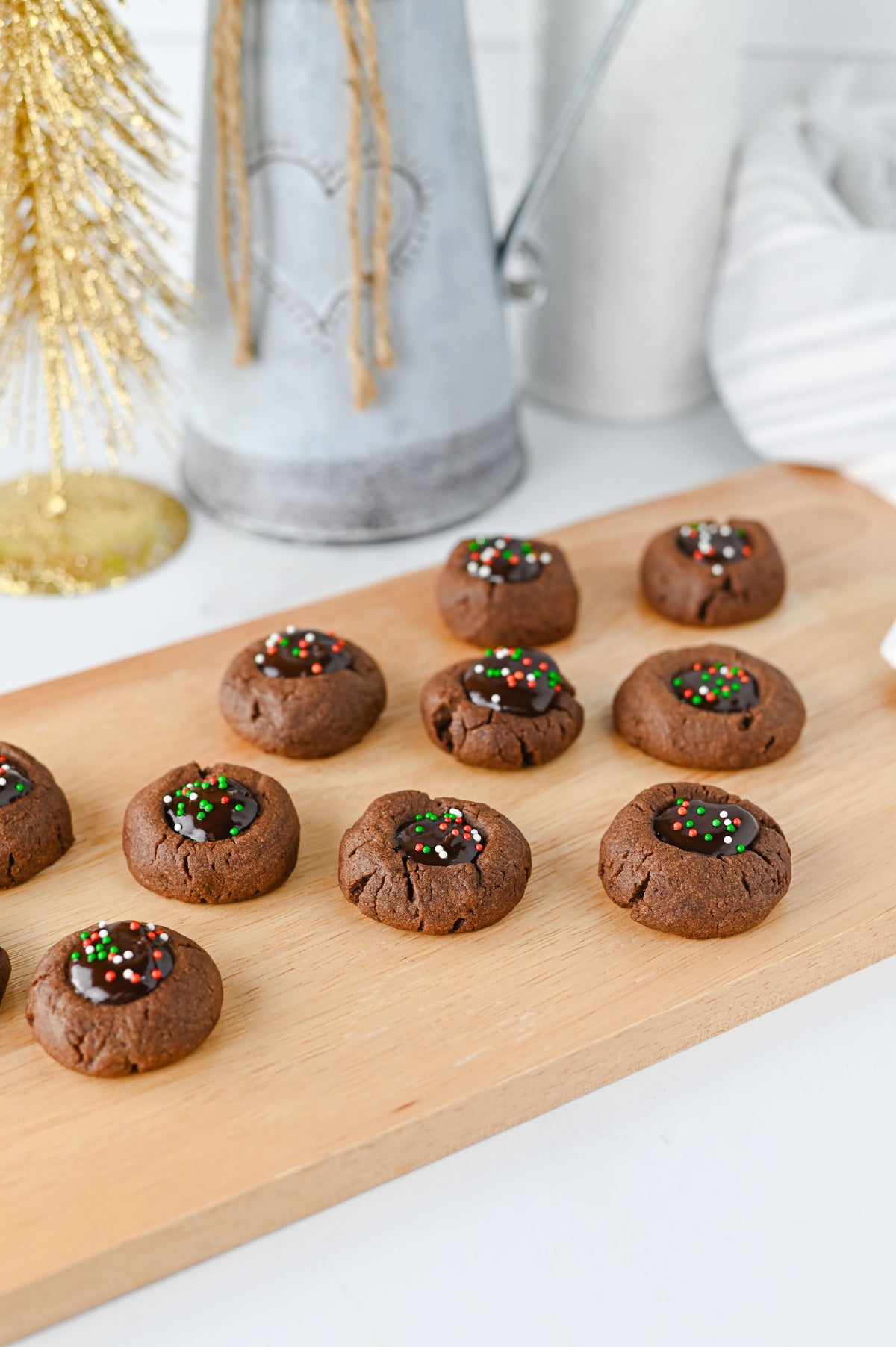 Chocolate Thumbprint Cookies Set #5