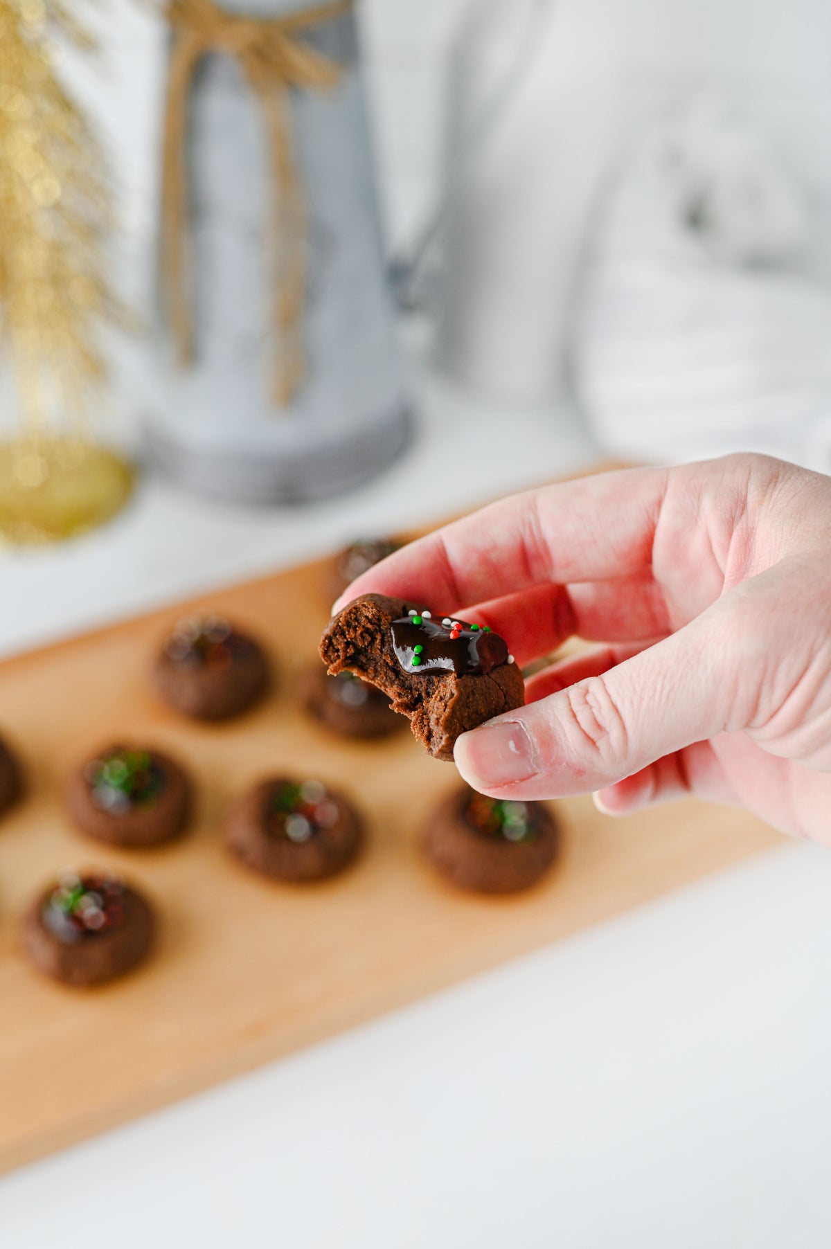Chocolate Thumbprint Cookies Set #5