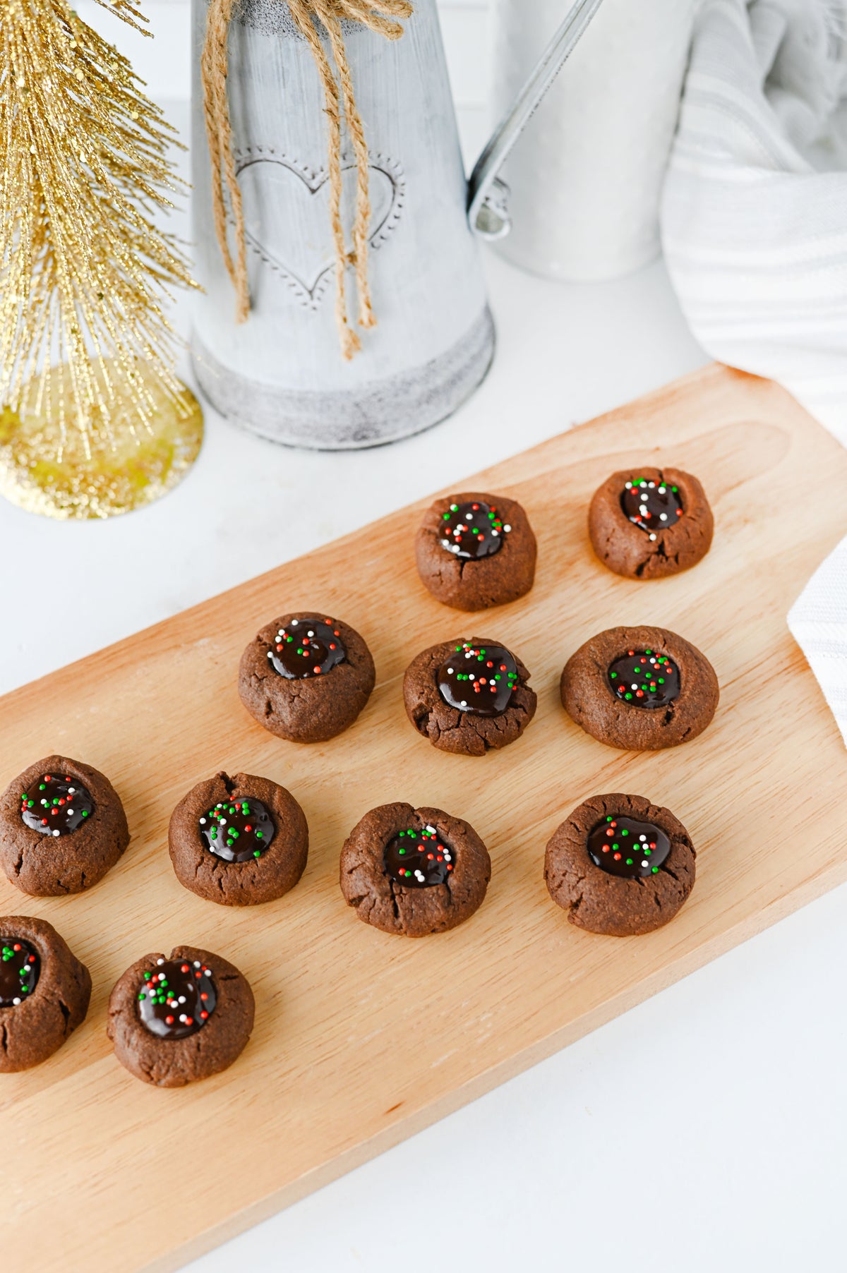 Chocolate Thumbprint Cookies Set #5
