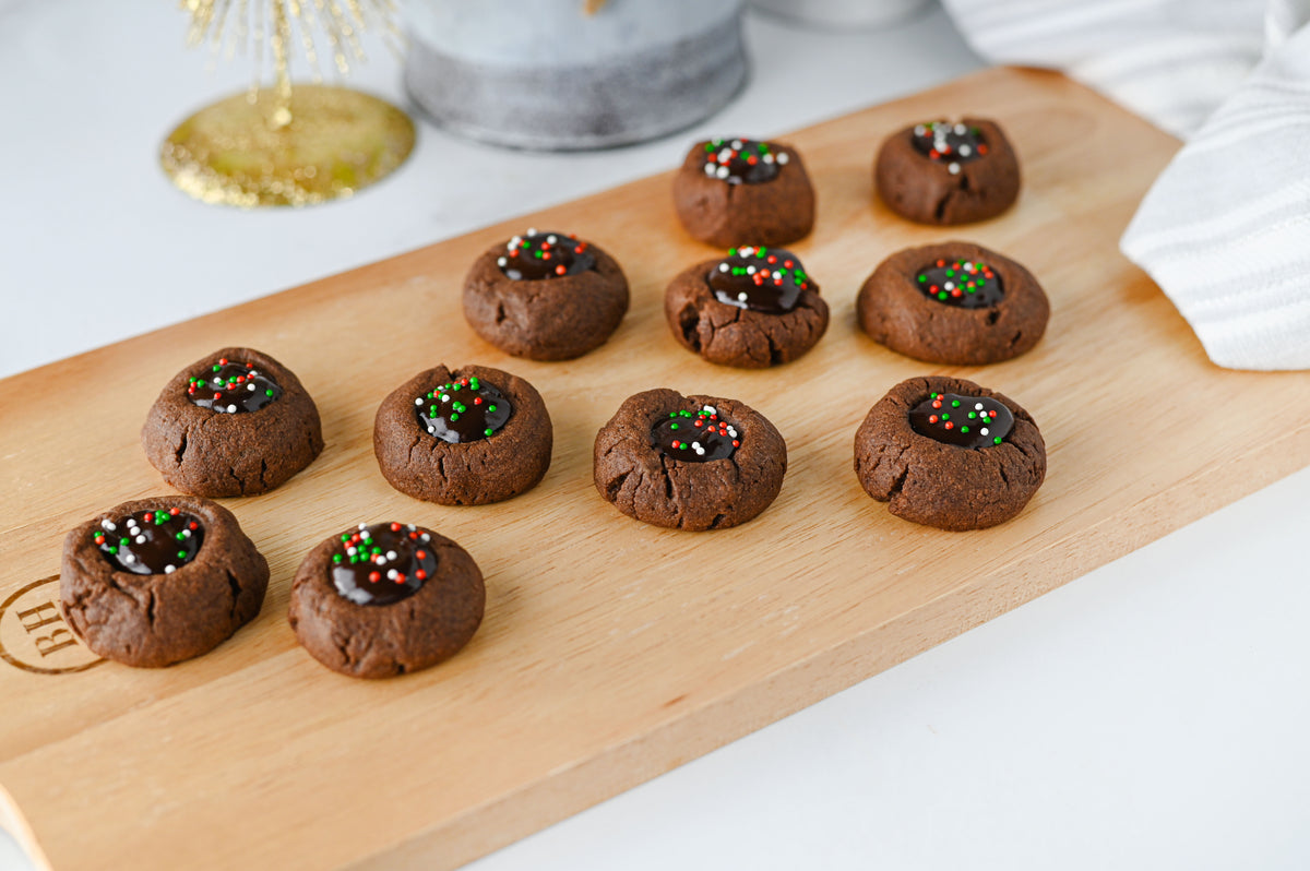 Chocolate Thumbprint Cookies Set #5