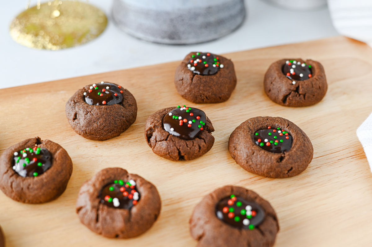 Chocolate Thumbprint Cookies Set #5